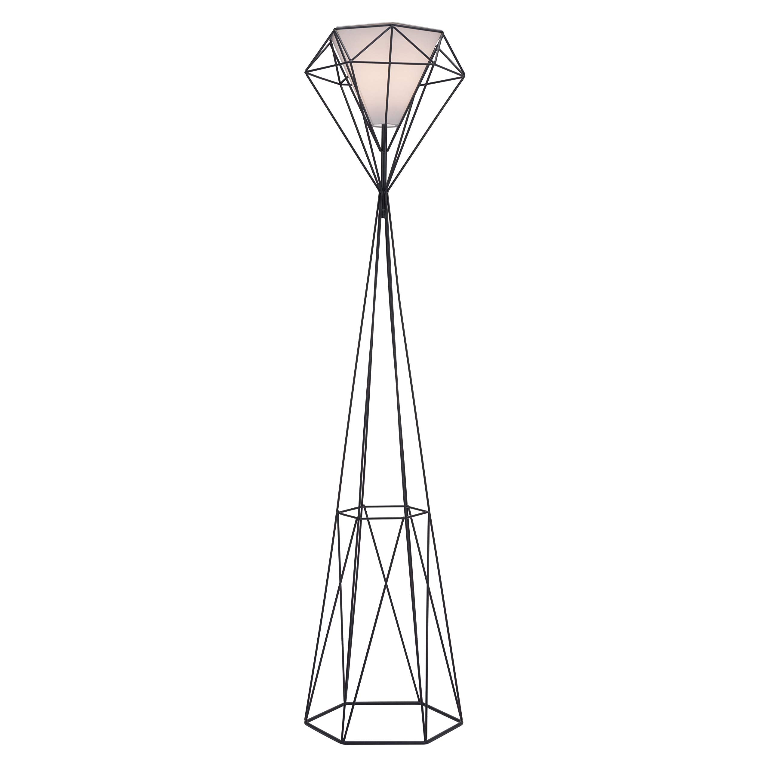 Zuo Delancey Black Floor Lamp - Modern Steel Design For Home Décor