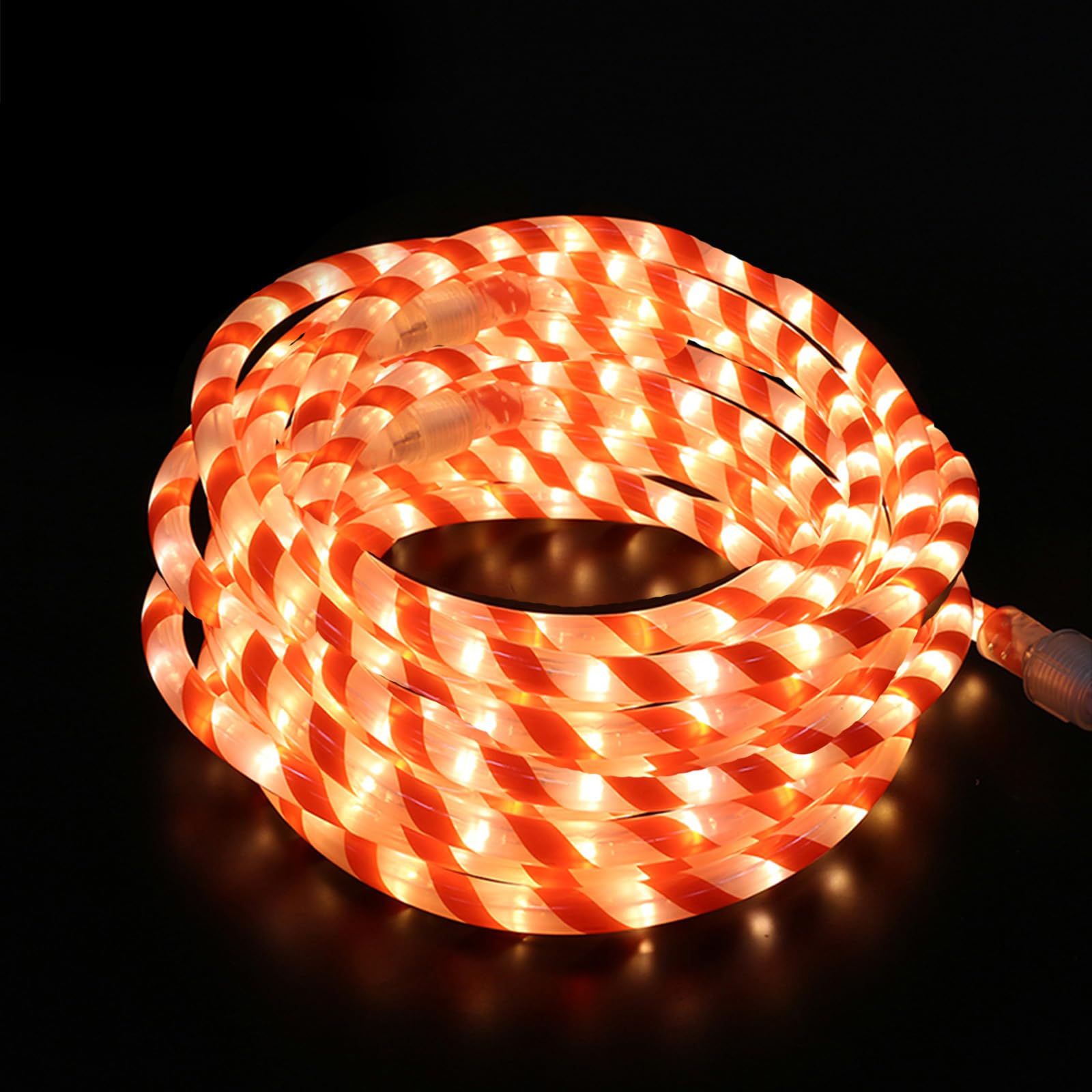 Vigdur Christmas Candy Cane Rope Lights - 33FT 360 LEDs Rope Lights Outdoor Waterproof Decorative Christmas Lights for Holiday P