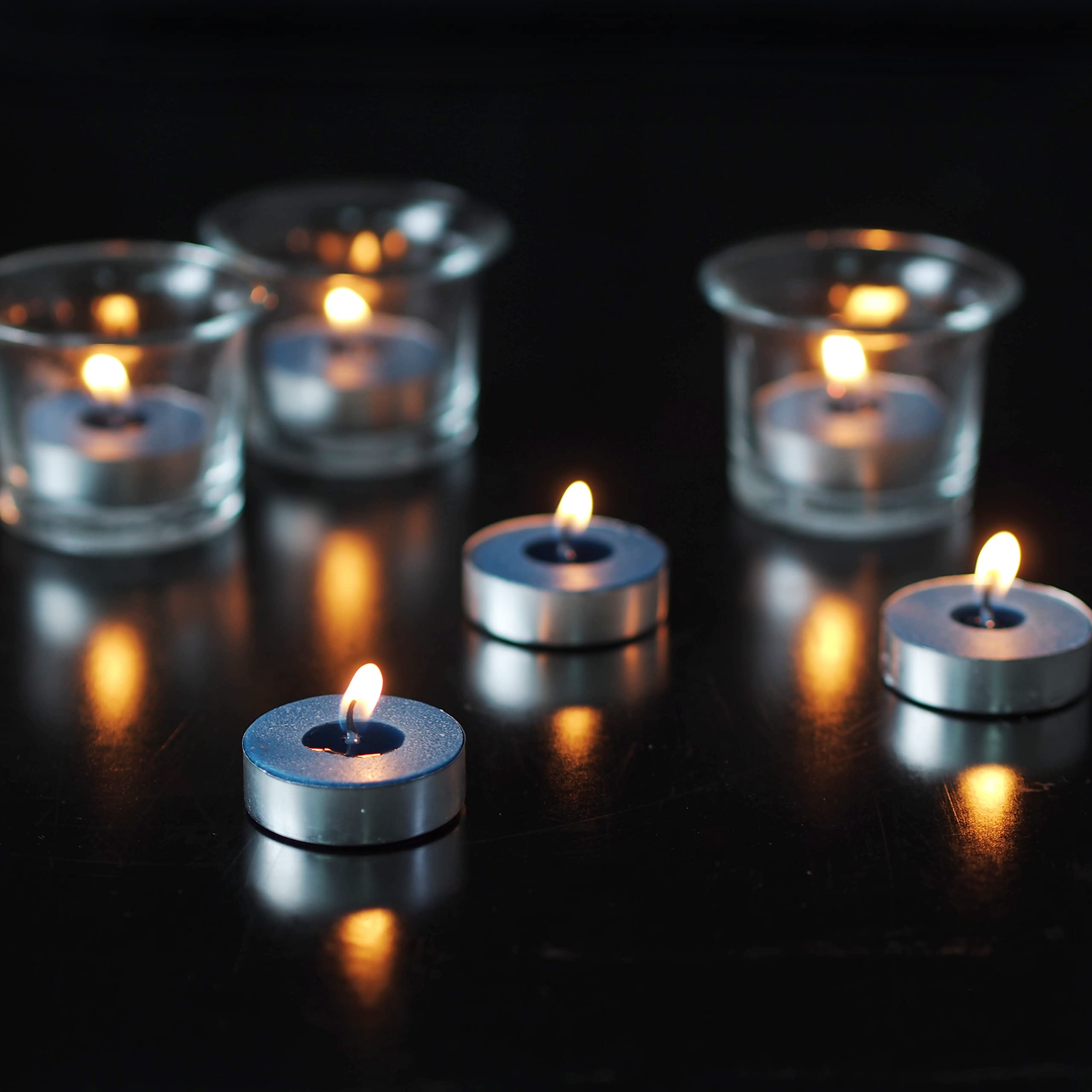 Hosley 120 PCs Bulk Pack Mountain Berry Fragrance Highly Scented Tea Light Candle. Ideal for Wedding Church Vigil Emergency Lant