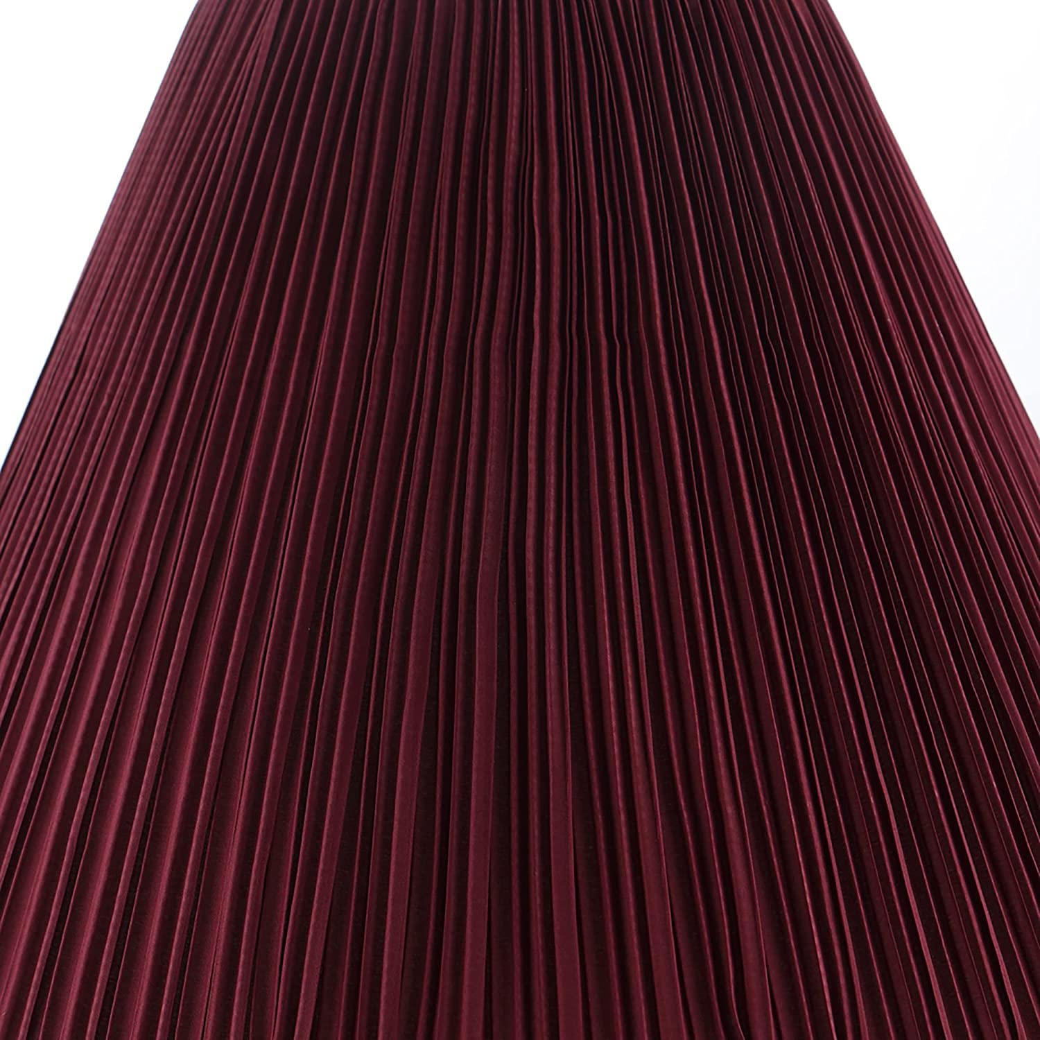 Aspen Creative Hardback Empire Spider Shade, Rich Red Fabric, 6" Top x 16" Bottom x 12" Slant, Model 33194