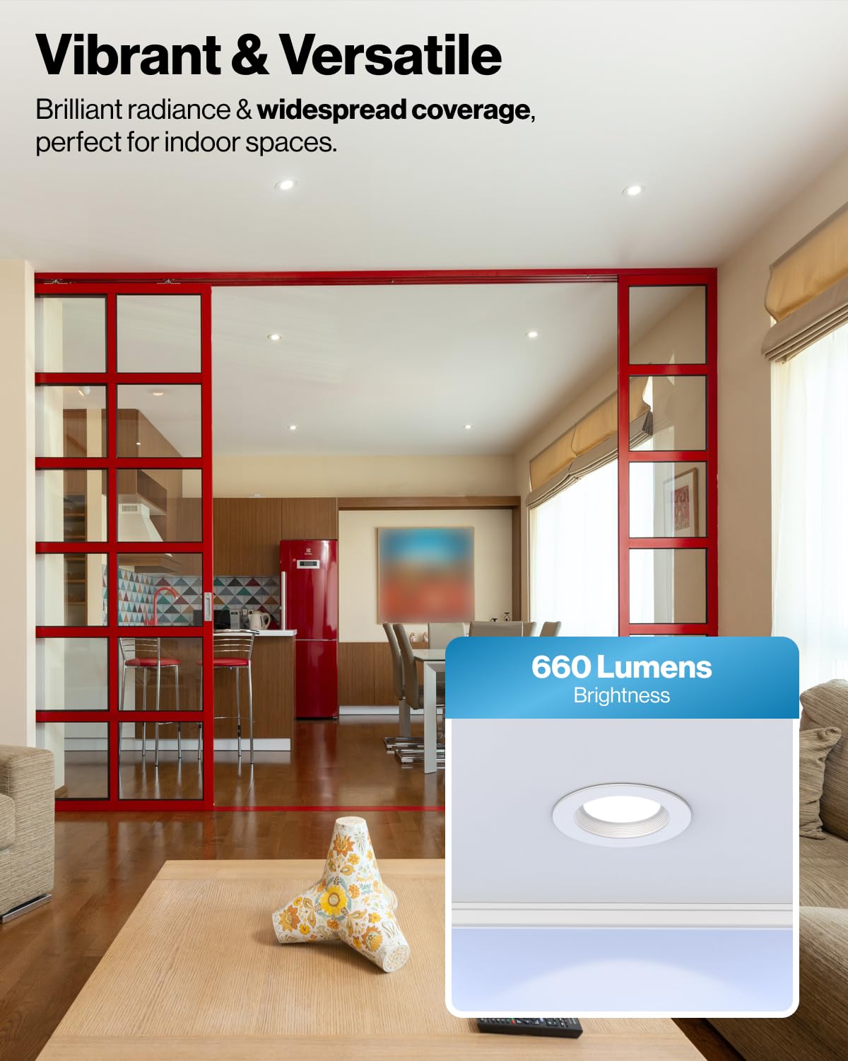Sunco 48 Pack 4 Inch Led Recessed Lights, Retrofit Lighting Led Can Lights Downlight, 660Lm, 2700K/3000K/3500K/4000K/5000K, Dimmable, Baffle Trim, 11W=60W, 50000 Lifetime Hours, Damp Rated Ul
