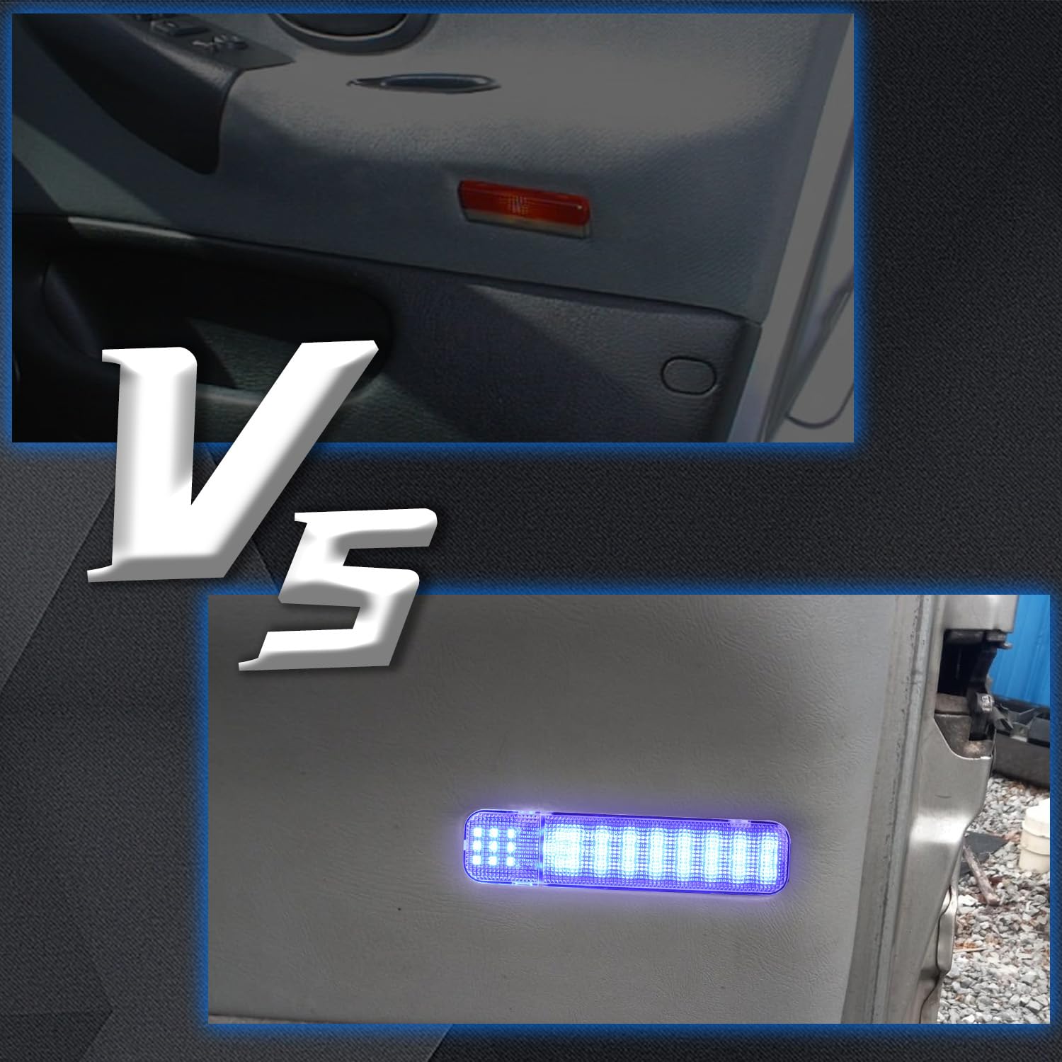 AFEISOL LED Side Door Panel Lights for Chevy GMC - Blue, 4Pcs, Model 2251110, Plastic Interior Courtesy Lighting