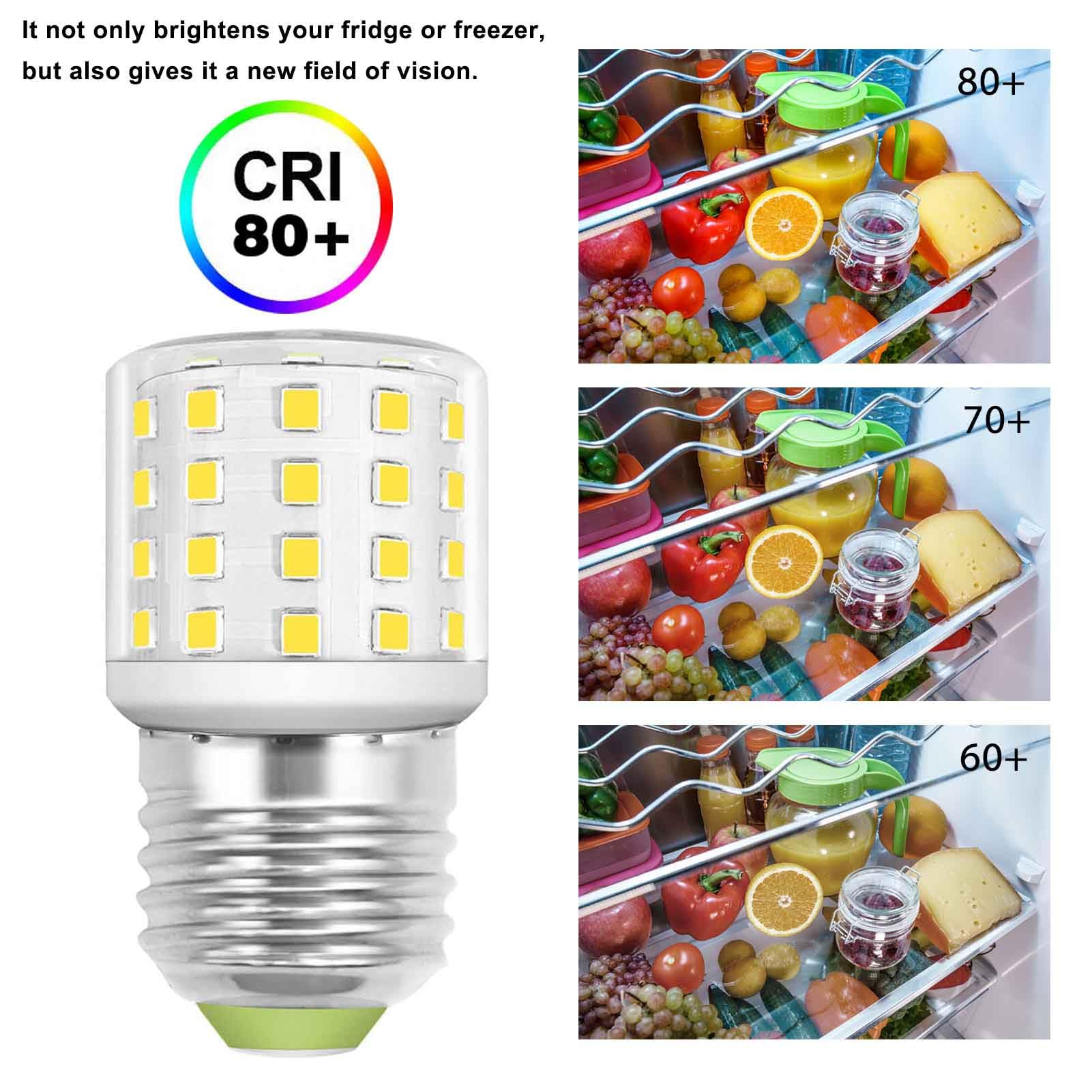 Tzlonmfg Led Appliance Light Bulb, 4W (40W Equivalent), Daylight White 5000K, E26 Medium Base, Pack Of 3