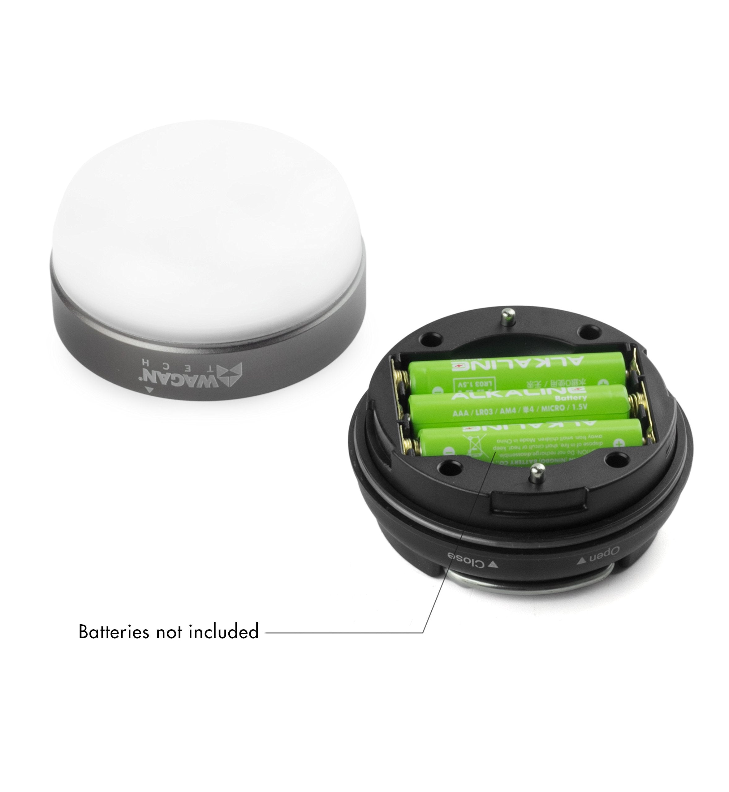 Wagan 4301 LED Dome Lantern Flashlight for Camping & Emergencies - Grey/Orange, Durable ABS Material