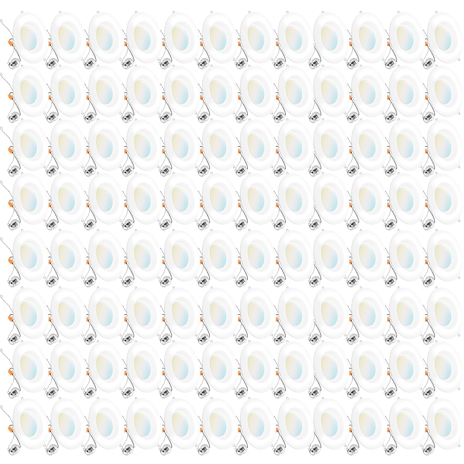 Sunco 96 Pack 5CCT Retrofit LED Recessed Lighting 6 Inch, 2700K/3000K/3500K/4000K/5000K Selectable, Dimmable Can Lights, Smooth 