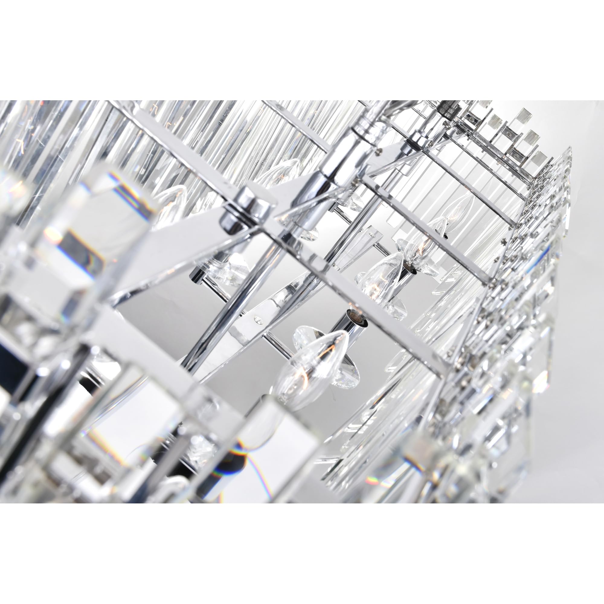 CWI Lighting 1065P33-8-601-RC 8 Light Chandelier with Chrome Finish