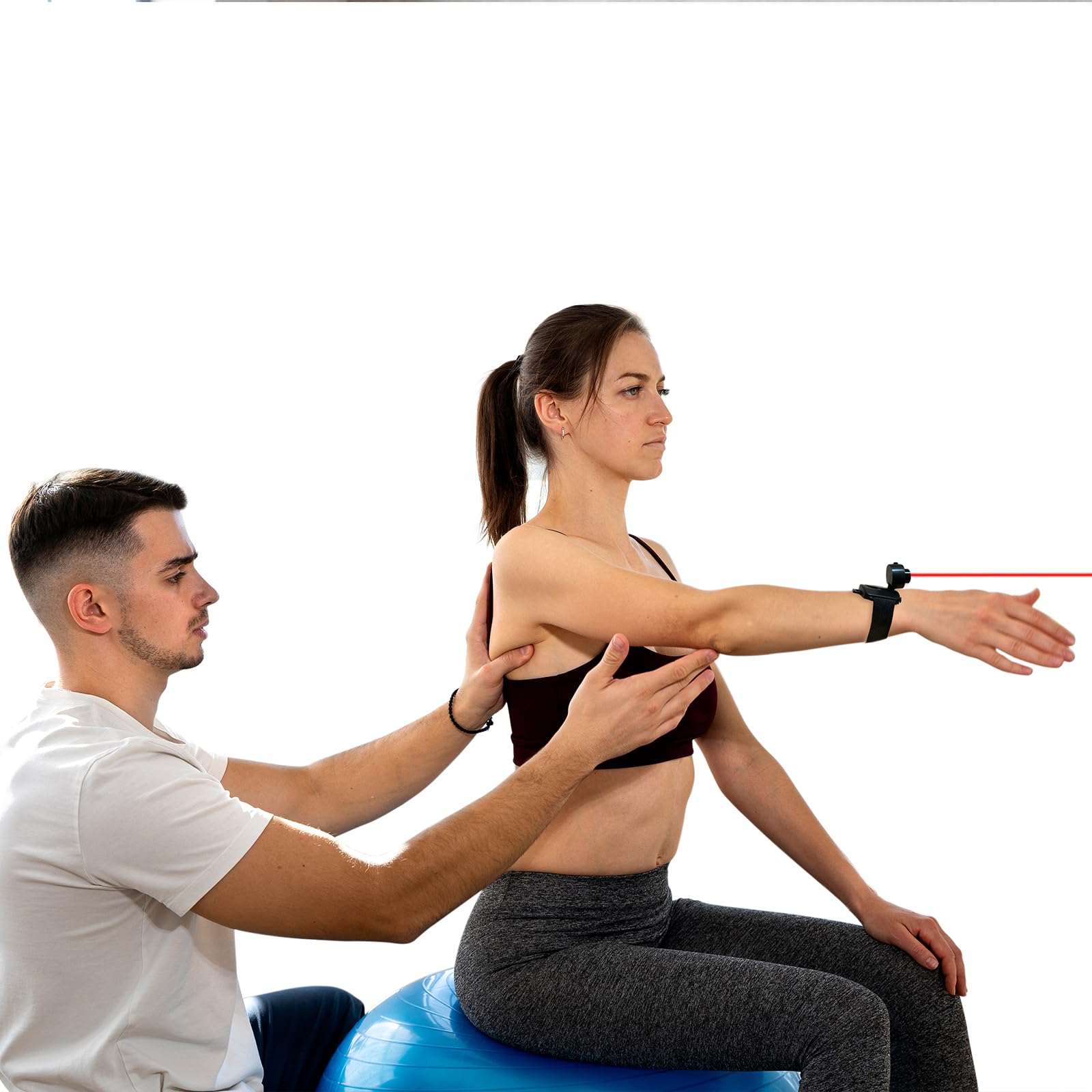 Definest Rechargeable Led Laser Headlamp With An Adjustable Waist Belt, For Sensorimotor Control Testing And Physical Therapy