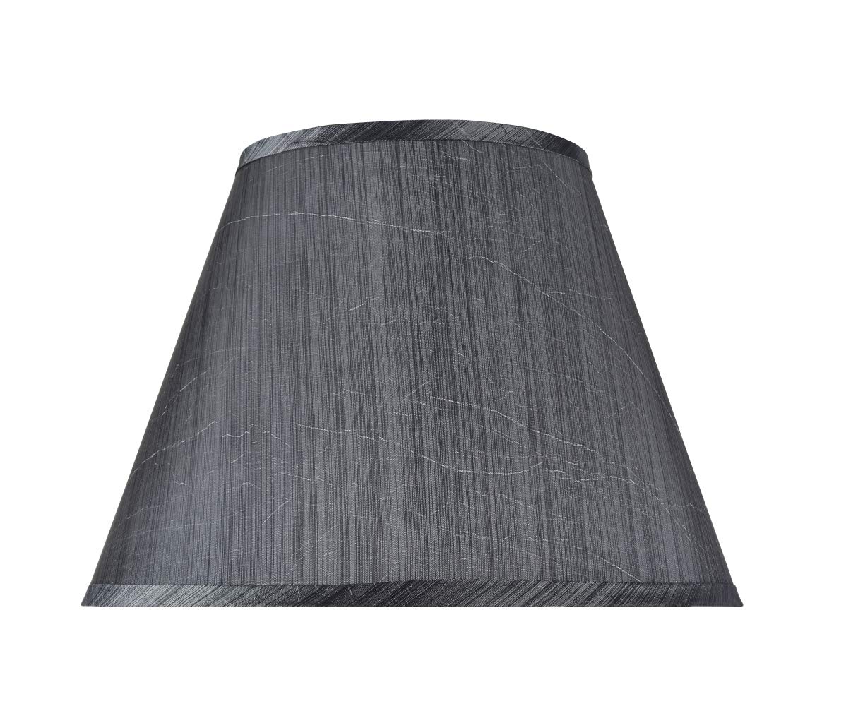 Aspen Creative 32185A Transitional Empire Shape Spider Construction Lamp Shade, Gray & Black, 7&quot; Top x 13&quot; Bottom x 9-1/2&quot; Slant Height