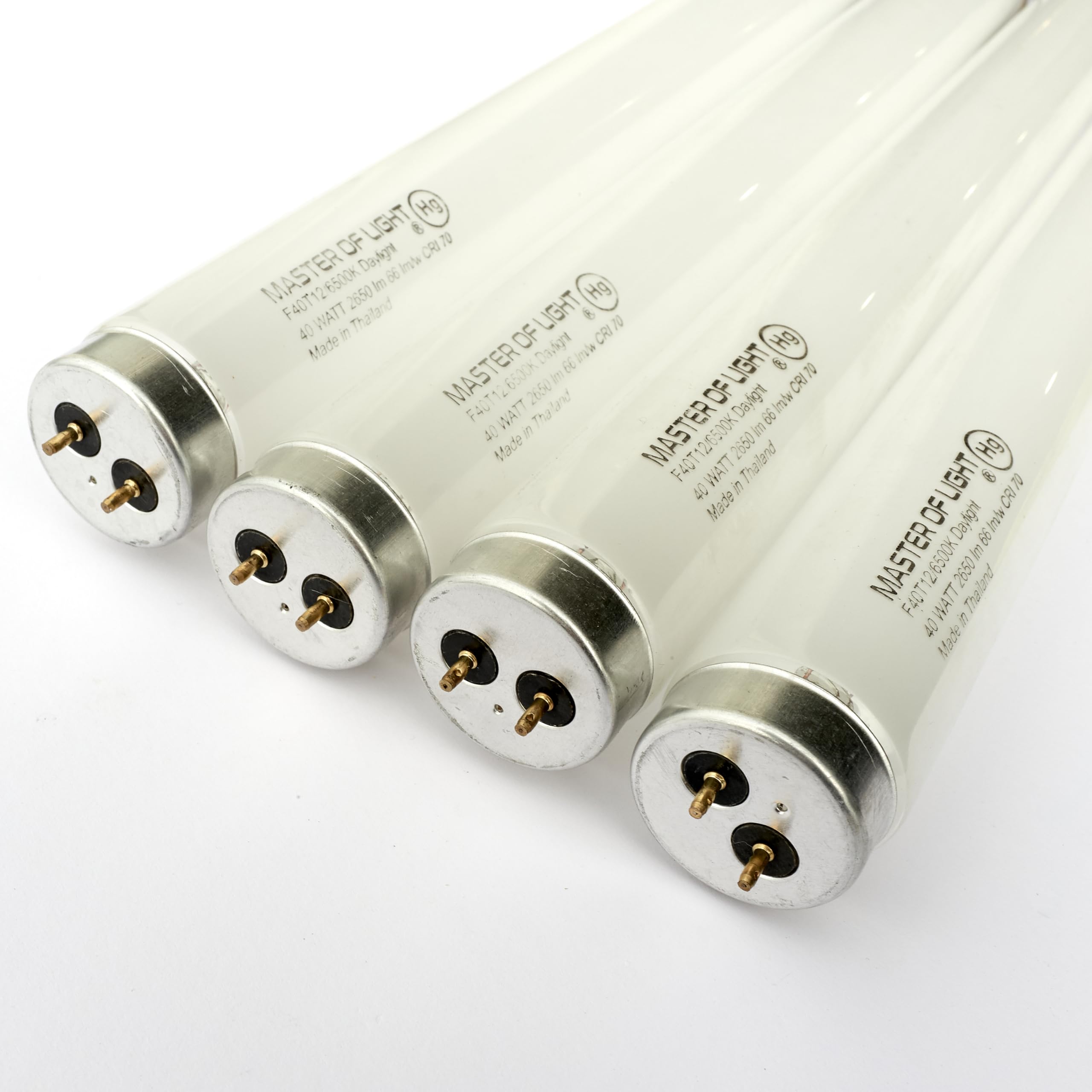Master Of Light F40T12/D Fluorescent Tube Light Bulb 40W 4ft Daylight 6500K (4 Pack)