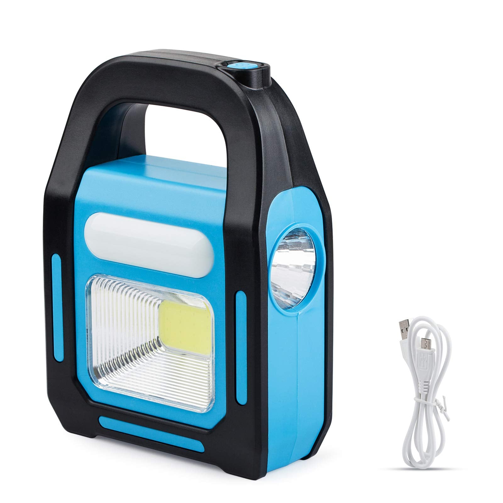 Tansoren 3 In 1 Solar Usb Rechargeable Cob Led Lantern - Waterproof Emergency Flashlight