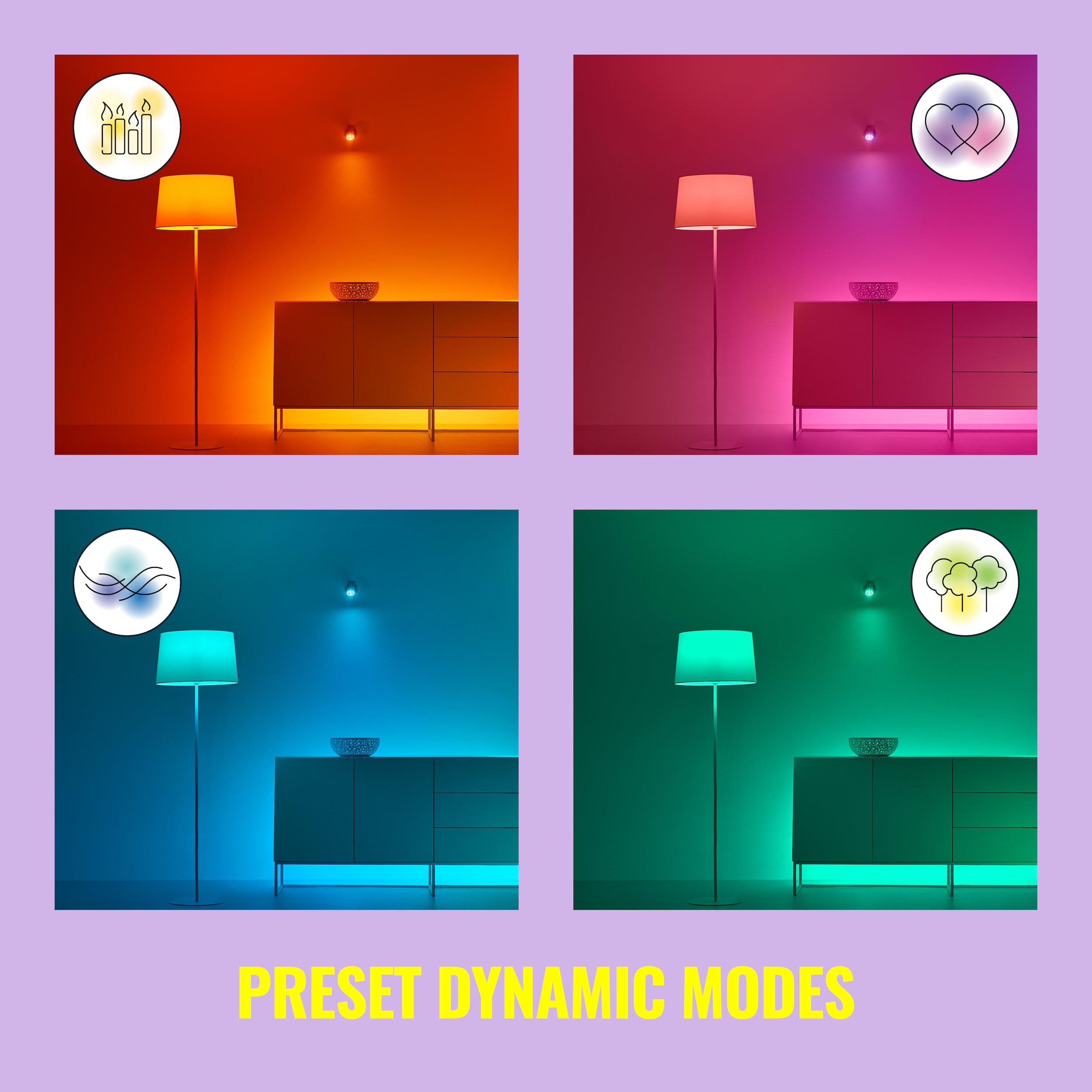 WiZ Connected 48ft Outdoor WiFi Color String Lights, 16 Million Colors, Smart Control, Adapter Included, Model 604363