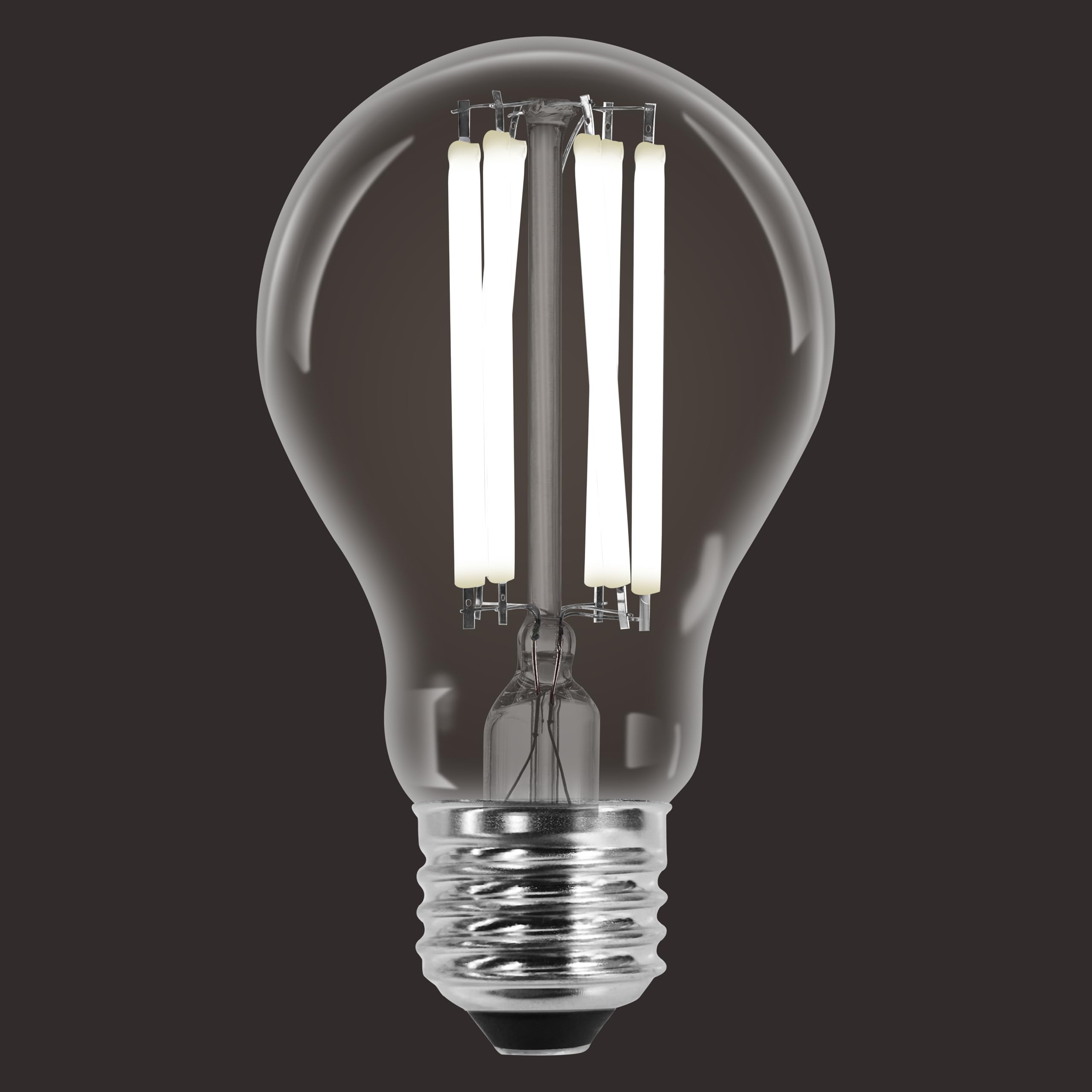 LEDVANCE Sylvania A19 LED Filament Bulb, 11.5W, Dimmable, 1500 LM, 5000K Daylight, 2 Pack, Plastic,