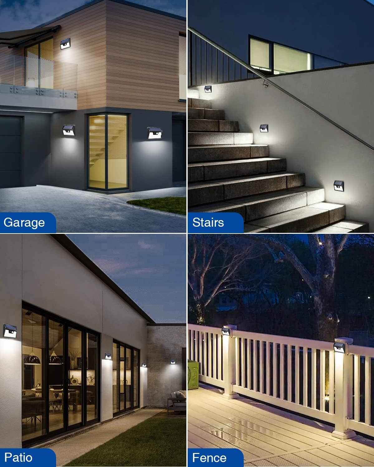 Peasur Solar Security Lights 140LED Motion Sensor Waterproof 20 Pack Cool White