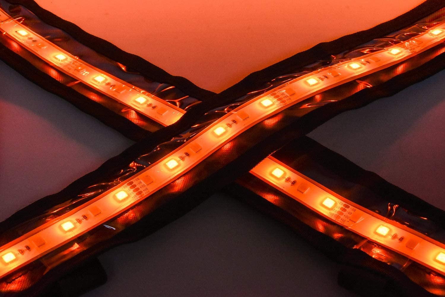 ALL-TOP Flexible Camping Light Strip - 1300 Lumen, IP67 Water Resistant, White/Amber, Model ATLED120WHAM