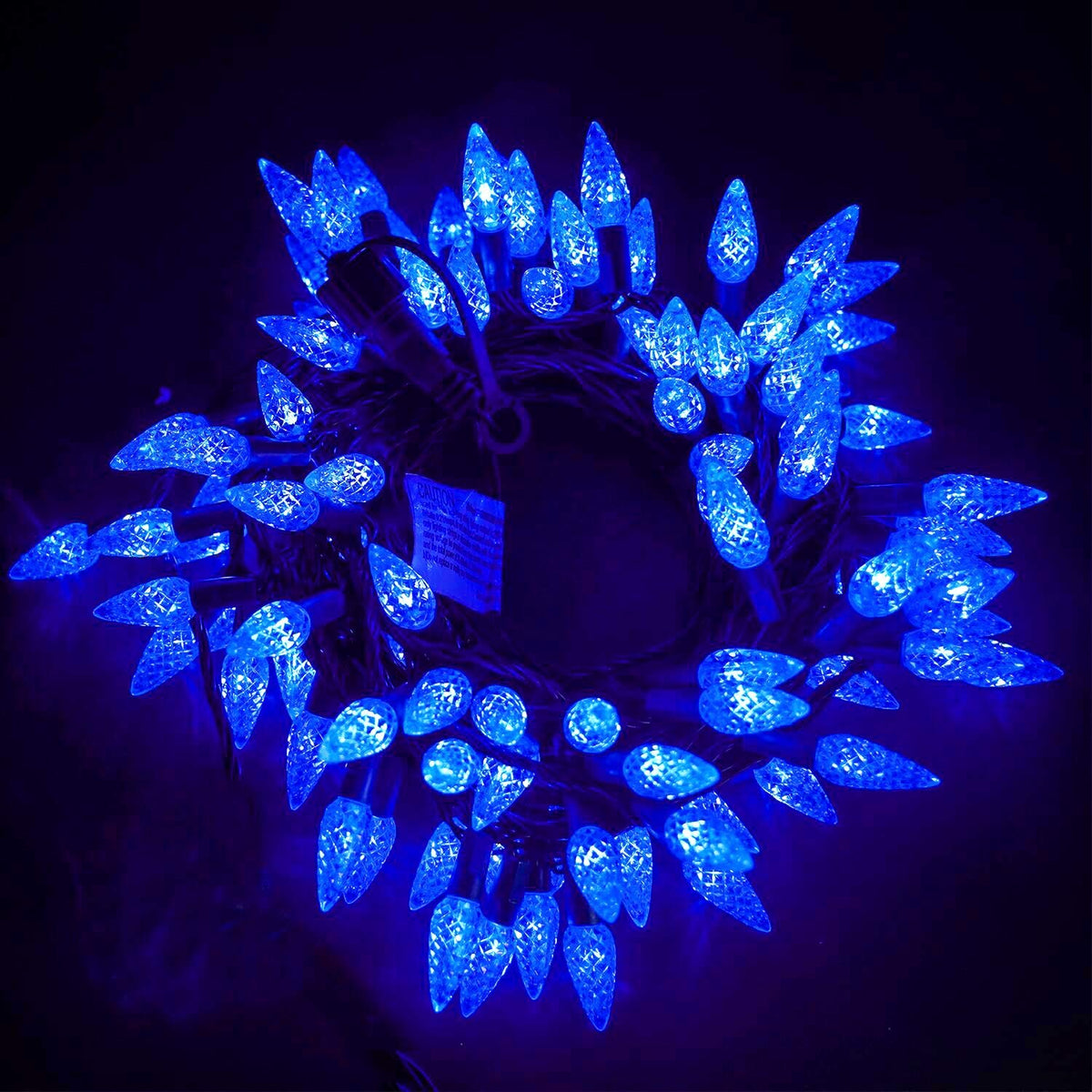 Twinkle Star C6 Christmas String Lights, 100 Led 33Ft Fairy Lights With 29V Safe Adapter, Indoor Outdoor 8 Lighting Modes For Pa