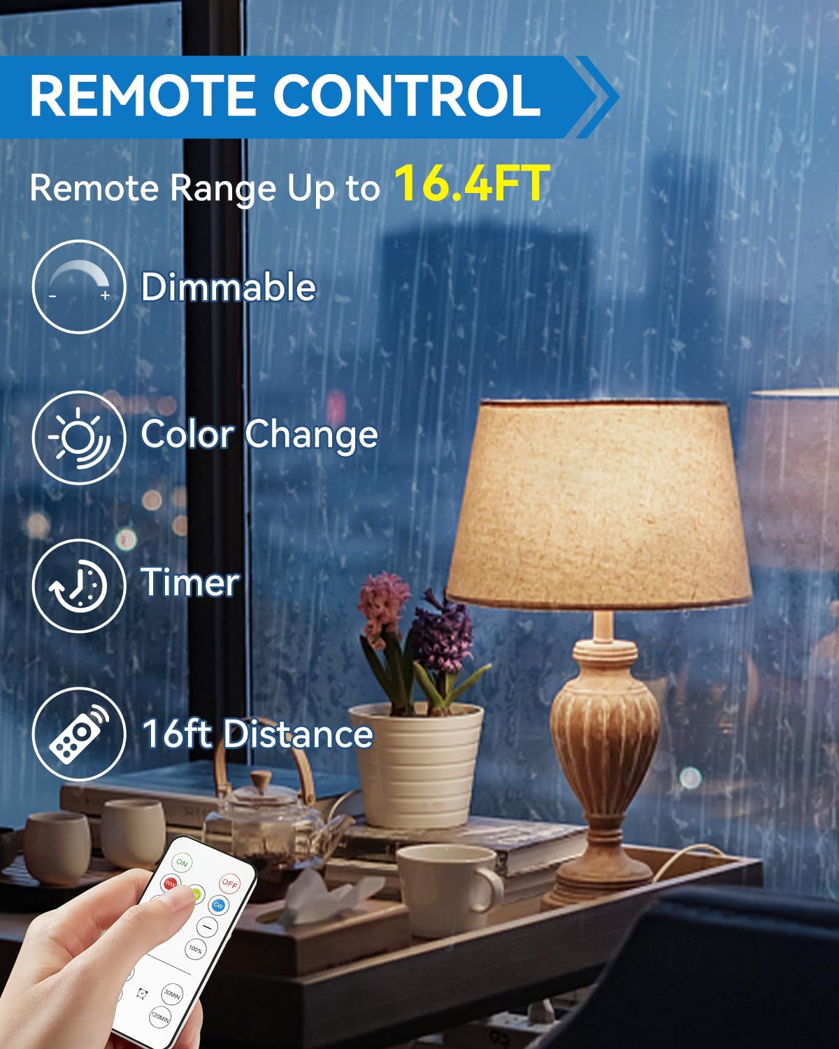 LUXKAZSAZZI Rechargeable Light Bulbs - Solar & USB, 3 Colors, Dimmable, 2 Count, Warm/Cool White, 1800mAh Battery,