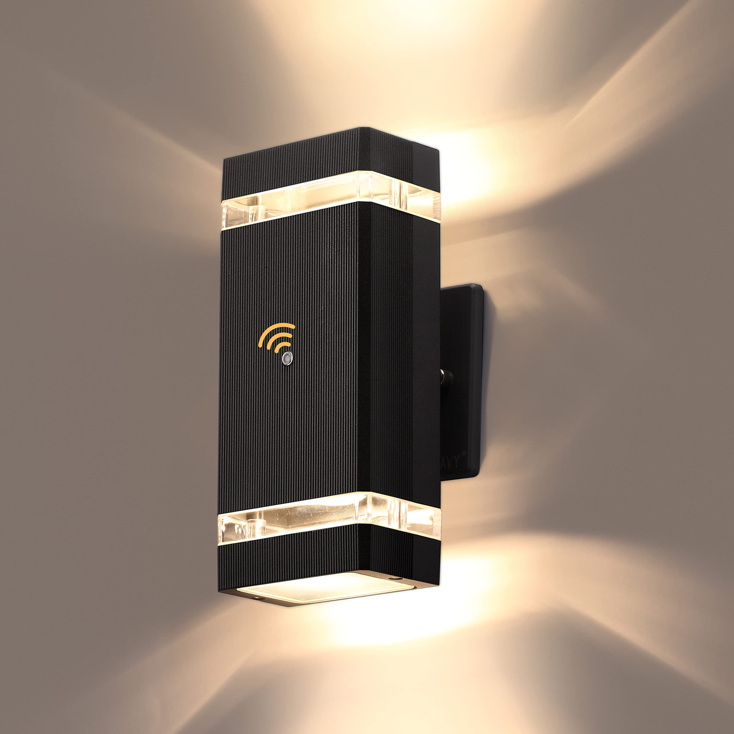 LMP Dusk to Dawn Outdoor Lighting, Wall Sconce with 5w LED Bulbs, Outside Lights for House IP65 Waterproof Aluminum Up and Down 