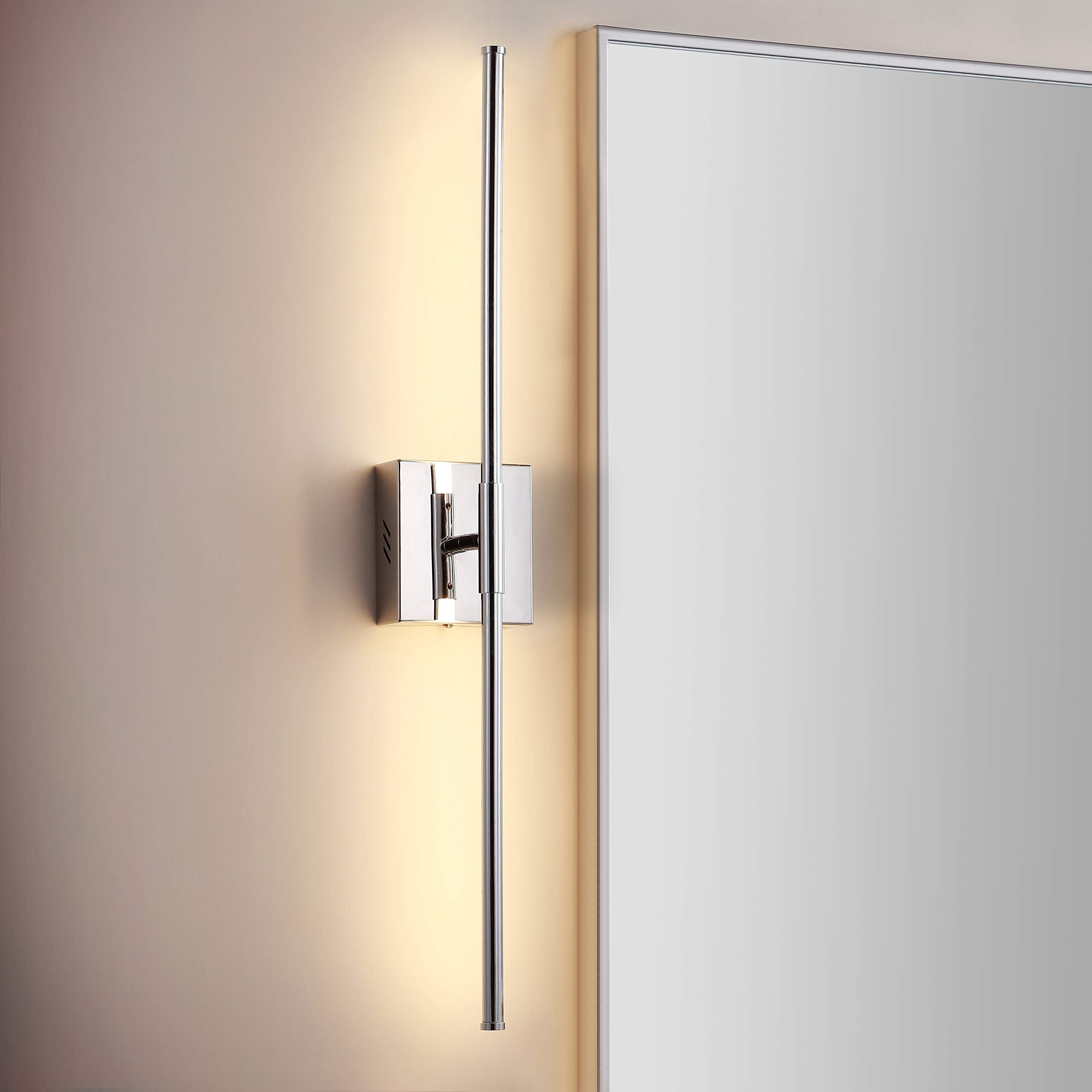 Jonathan Y Jyl7022A Makena 28'' Dimmable Integrated Led Metal Wall Sconce, Minimalistic,Modern,Contemporary 3000K Led Bulbs For