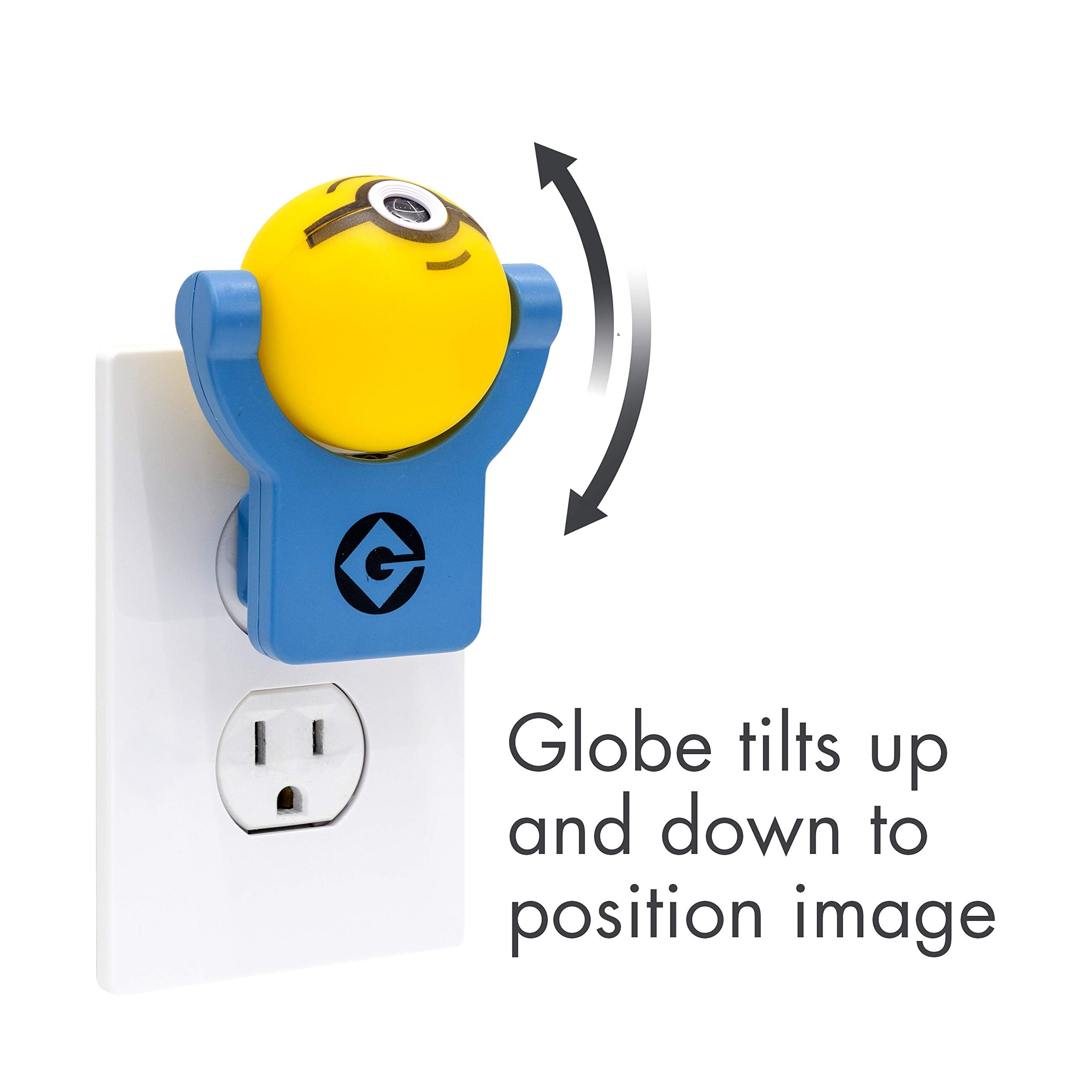 Projectables Minions Night Light, Light Sensing, Collector’s Edition, 1 Pack, Model 42029, Yellow, Projectable