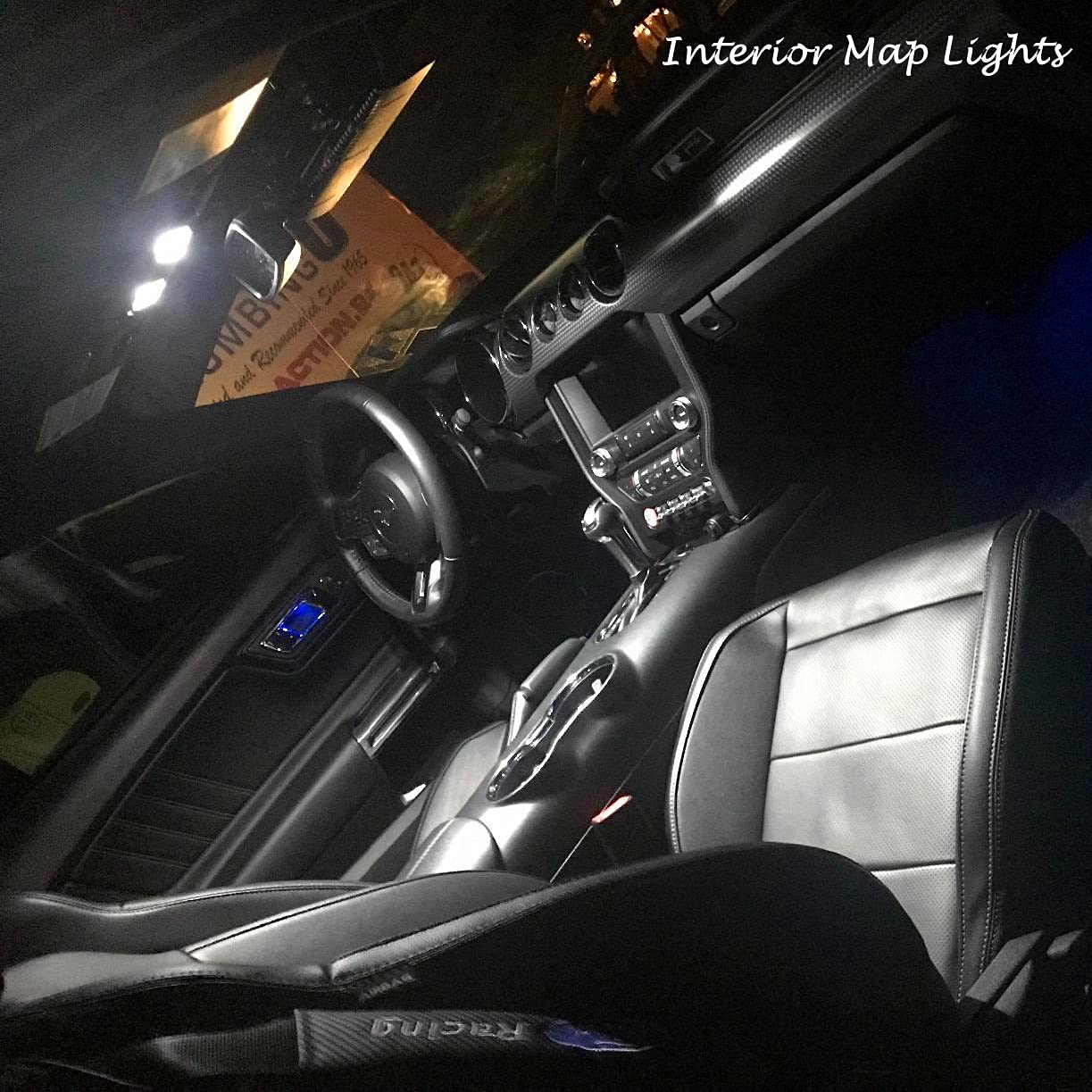 Alla Lighting Newest T10 Wedge 194 168 2825 W5W Led Bulbs, 6000K White License, Reverse, Trunk, Marker, Parking, Door, Map, Dome Lights Lamps, 360° Light 4014 18-Smd Super Bright 558 161 175