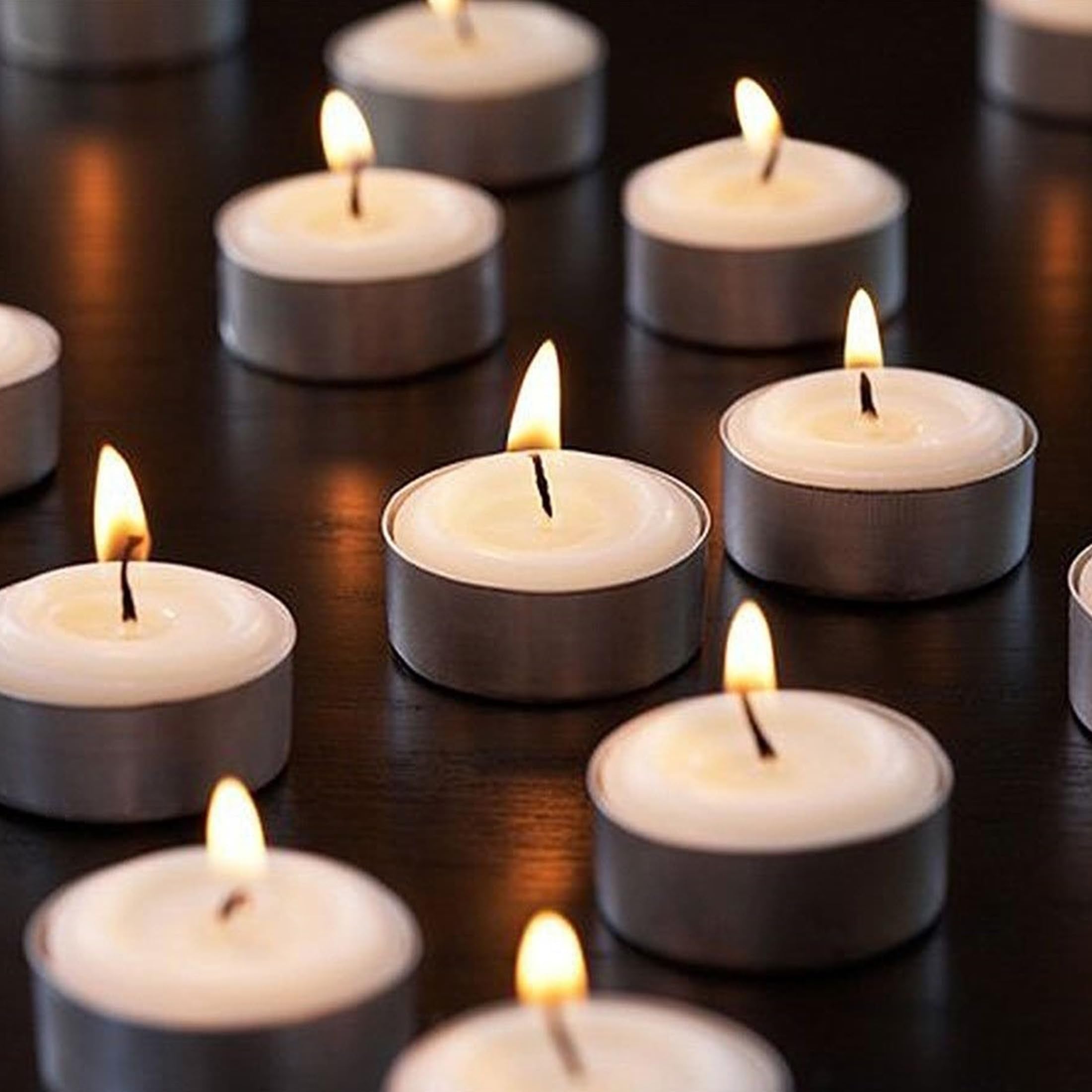 Zion Judaica Tealight Candles Set, Unscented, Smokeless, Dripless, 6 Hour Burn Time, White, Paraffin Wax, 50 Count
