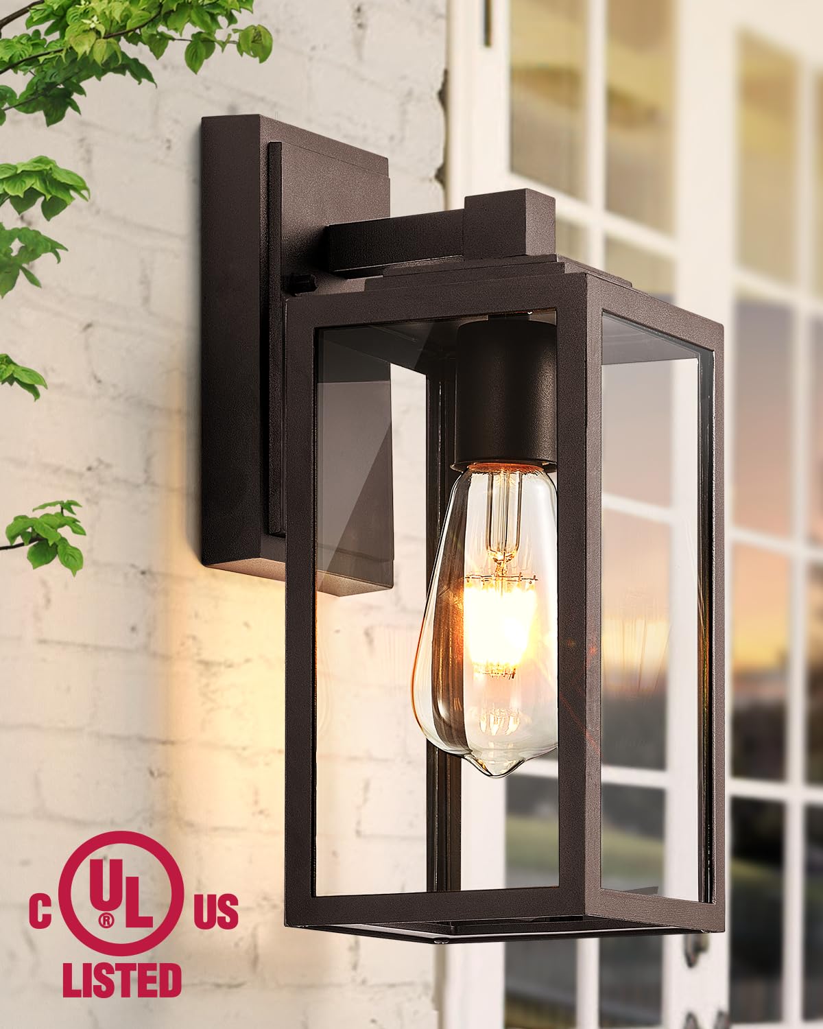 VIANIS Outdoor Light Fixture, 2-Pack Waterproof Wall Mount Sconce, Oil-Rubbed Bronze, Aluminum, Model V81272BR