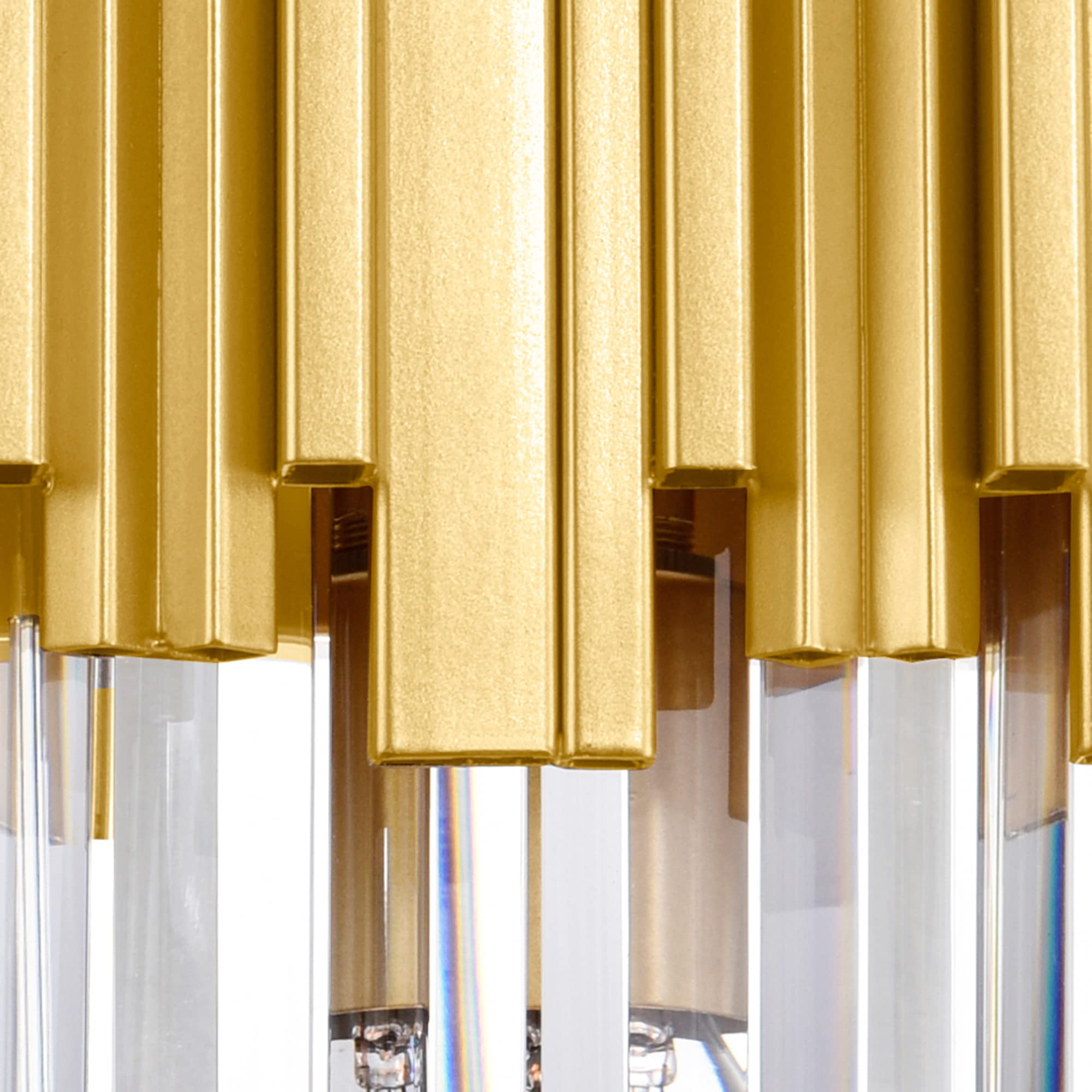 Cwi Lighting Gold Contemporary Metal Wall Light - 1 Light Deco Fixture