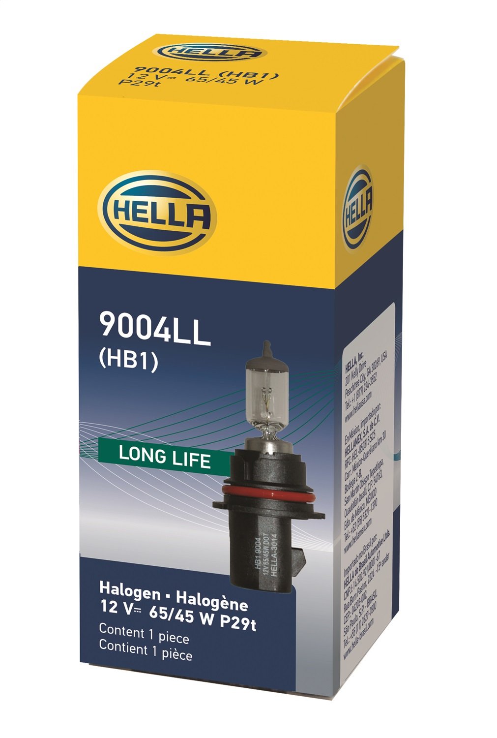 HELLA 9004LL Long Life Bulb, 12V, 65/455W