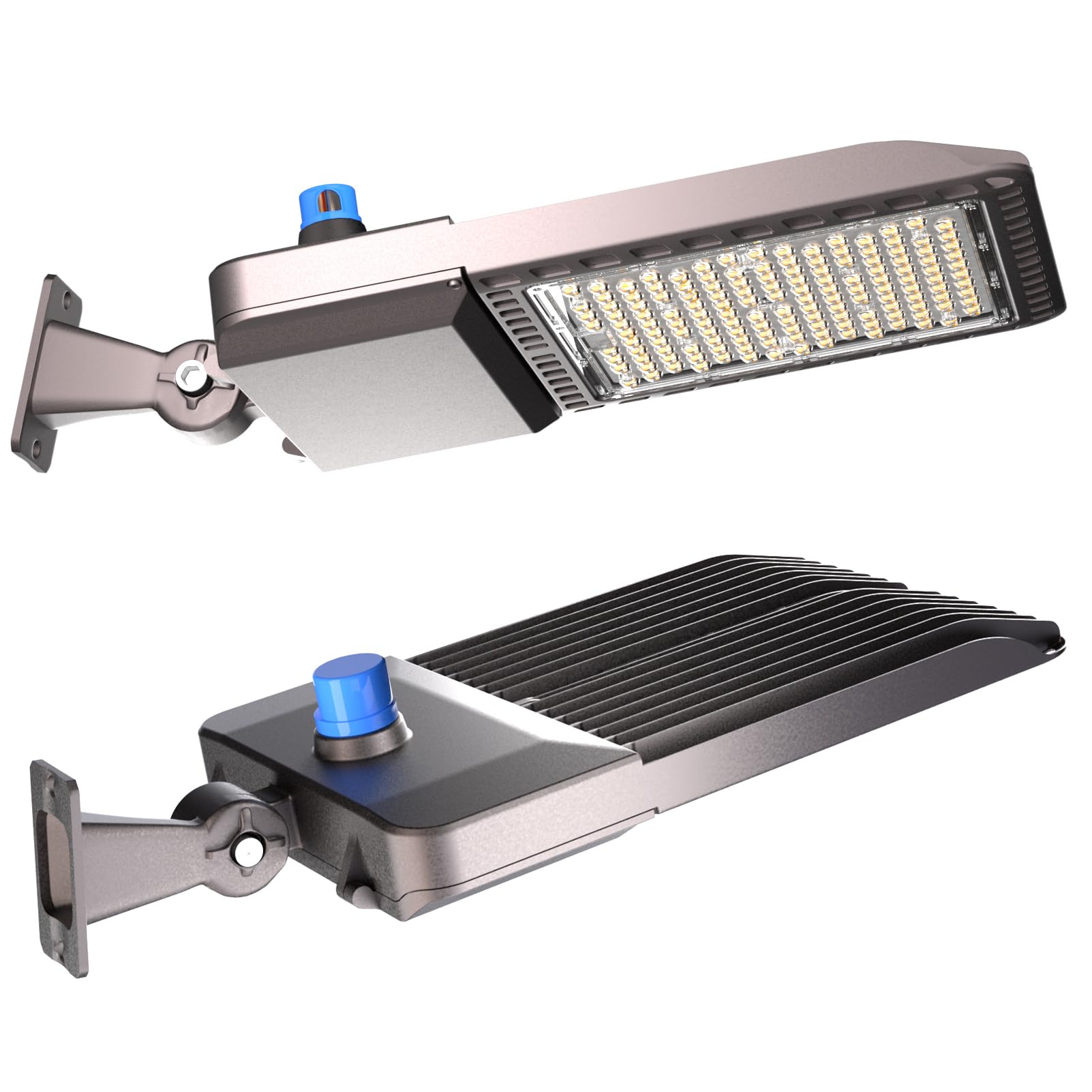 Lightdot LED Parking Lot Light 420W Dusk to Dawn 2-Pack Aluminum Brown LSB-04-A-2P