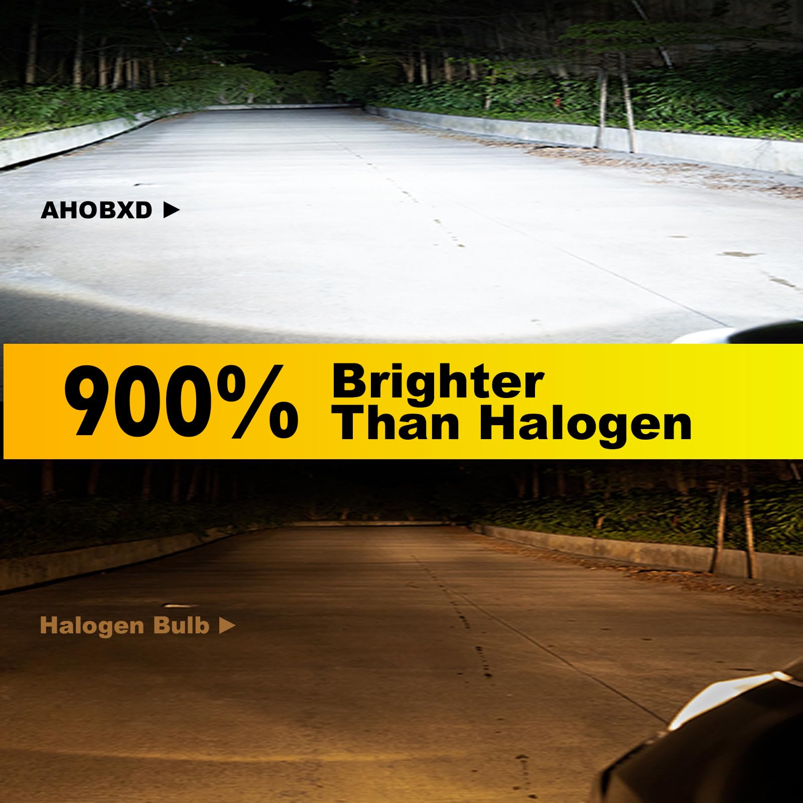 AHOBXD H1 Light Bulbs, 6500K White, 600% Brightness, 30000LM, 80000 Hours Lifespan, H1/H1LL, Pack