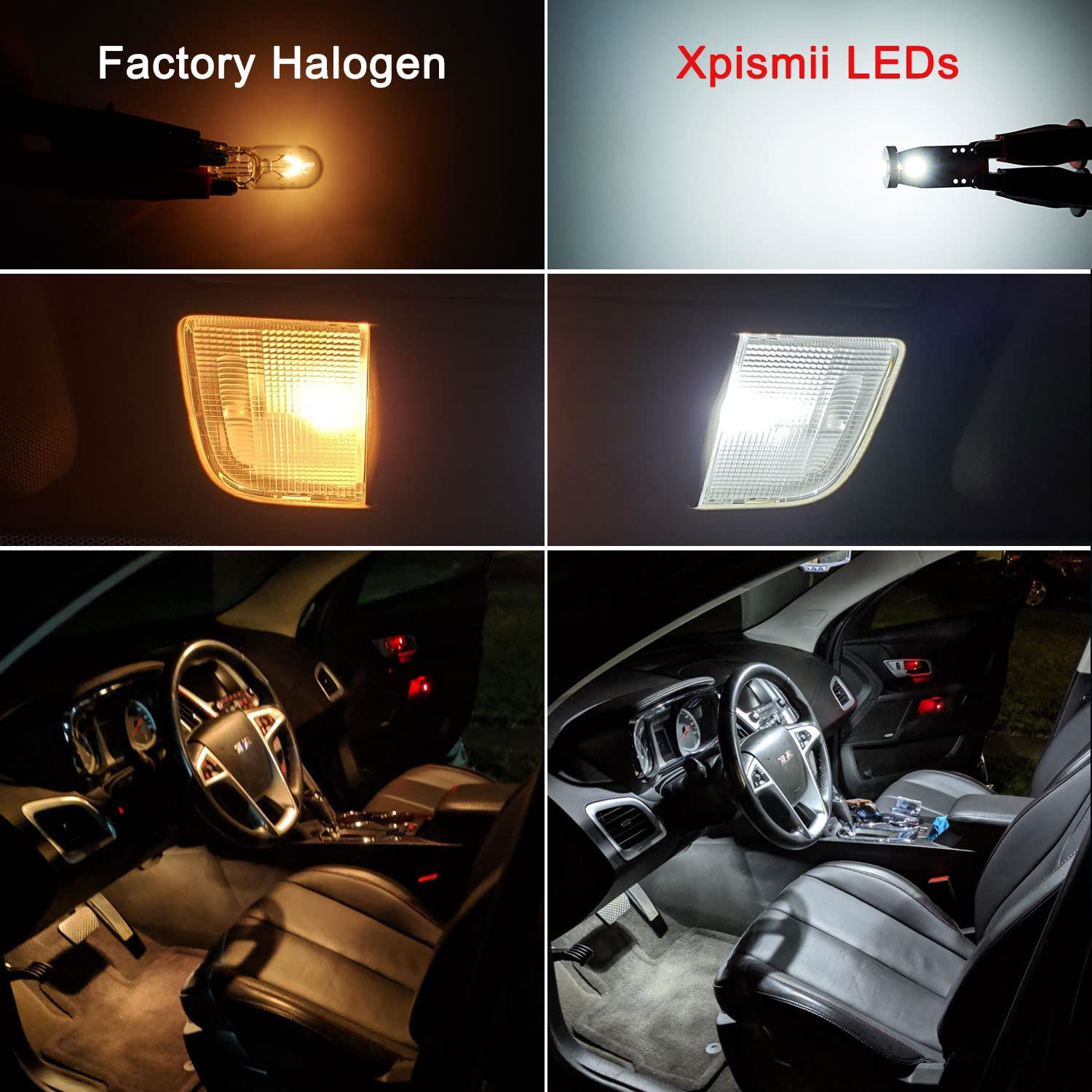 Xpismii 11 Piece LED Light Kit for Ford Explorer 2011-2020, 6000K Xenon White, Includes Installation Tool and Diagram
