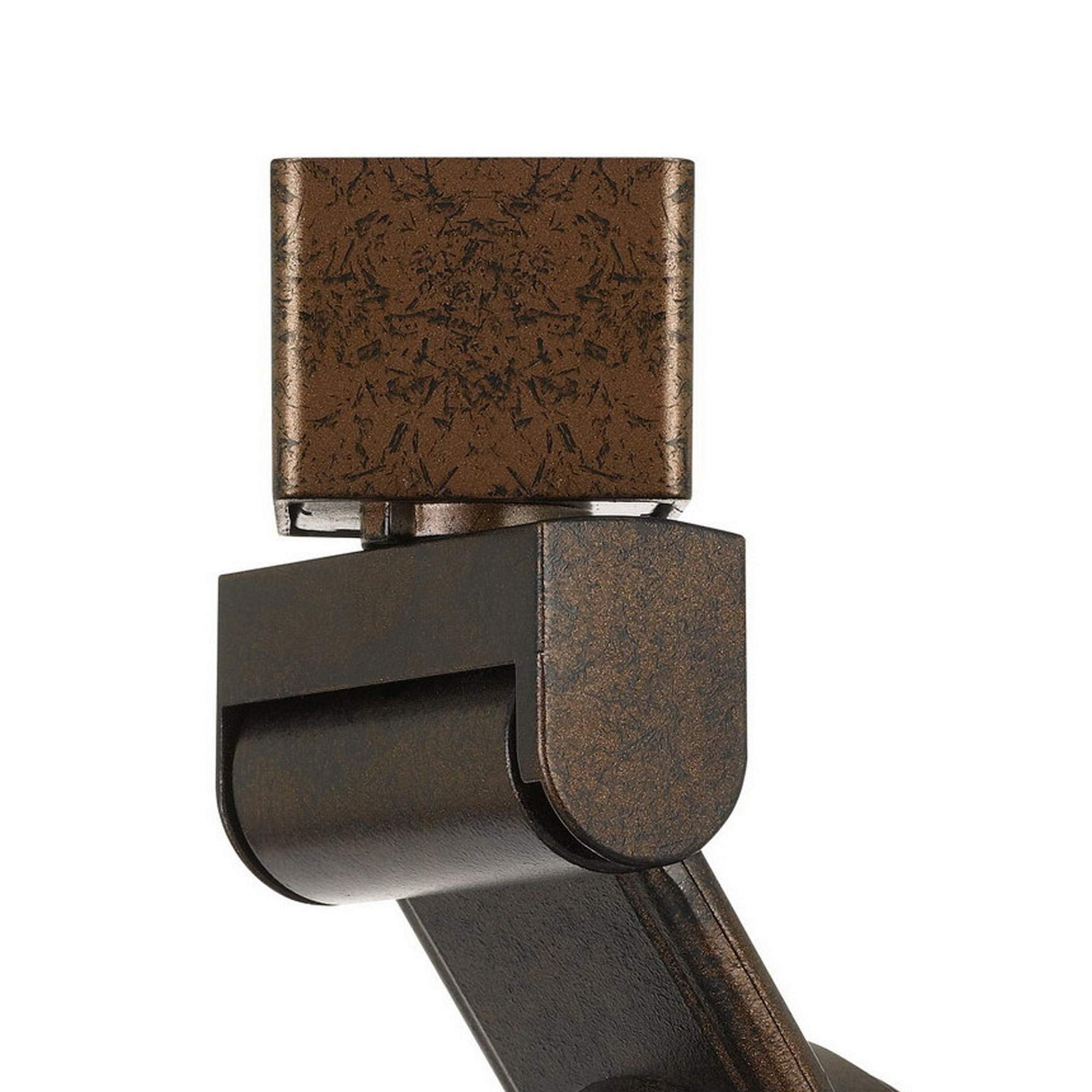 Benjara 12W Integrated Metal And Polycarbonate Led Track Fixture, Bronze And Blue