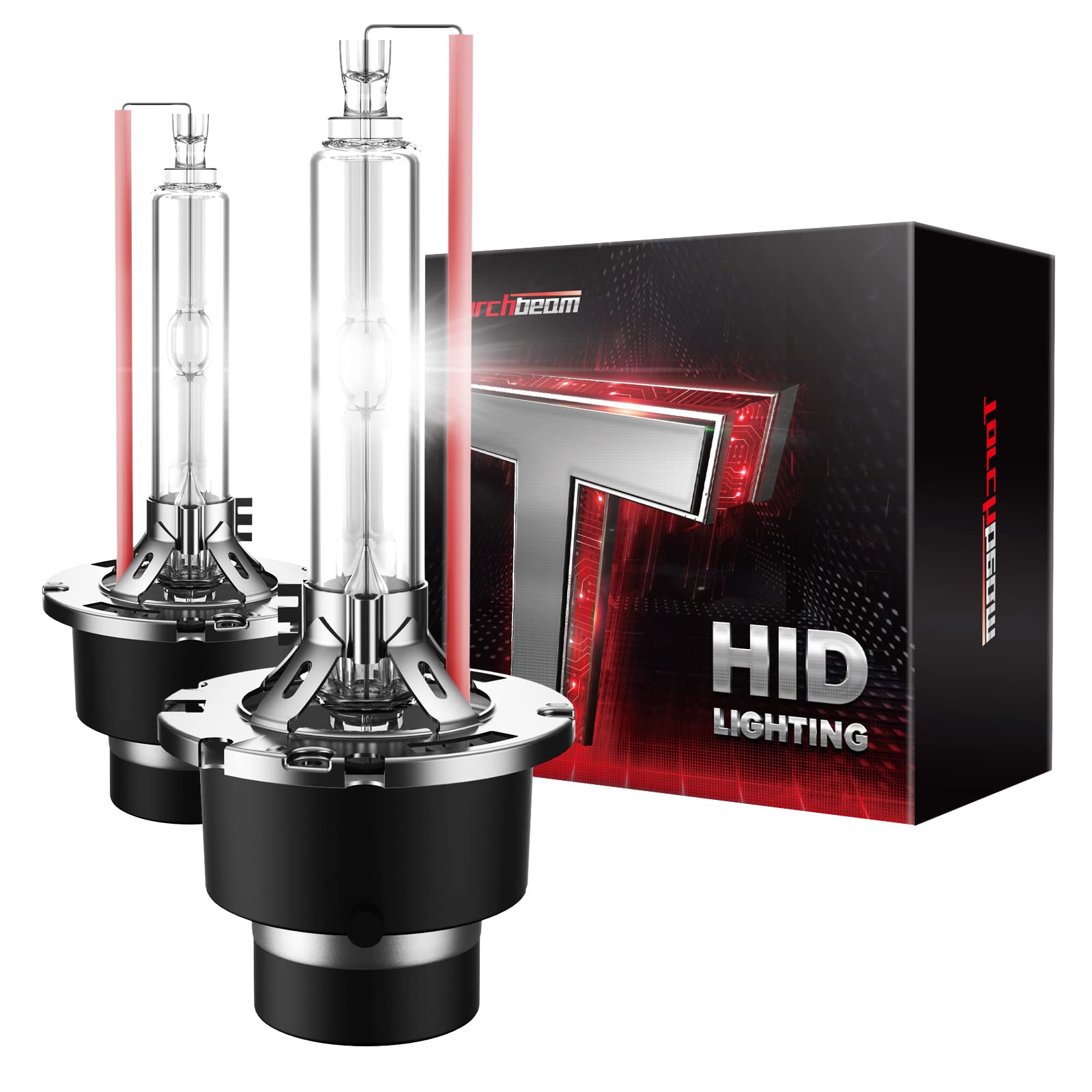 Torchbeam D2S HID Bulbs, 400% Brightness, 35W, 6000K Diamond White, Pack of 2, Blue, Plastic, Easy Installation
