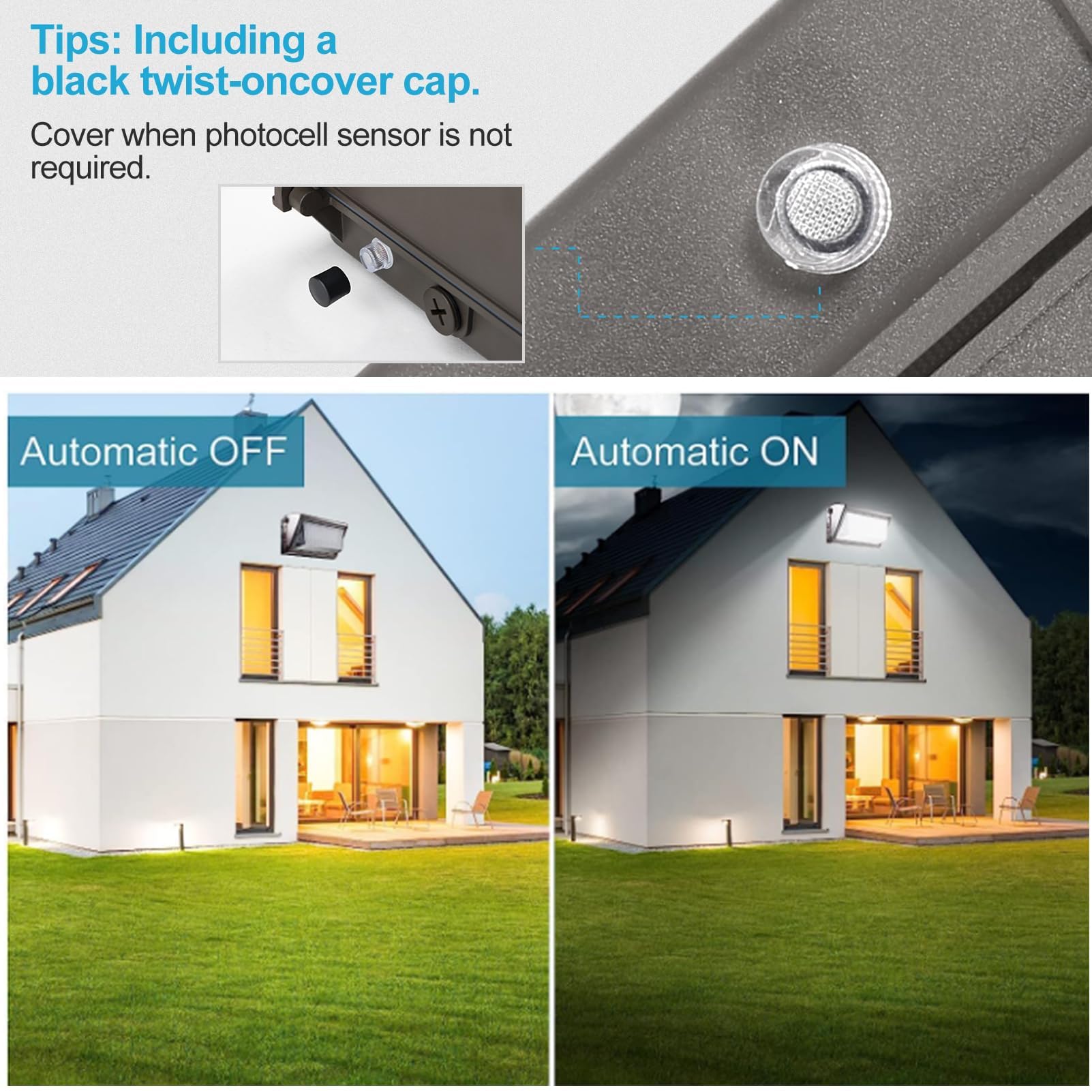 Lightdot 4Pack 100W Led Wall Pack Lights, 100-277V Dusk To Dawn With Photocell, 15000Lm 5000K Daylight Ip65 Waterproof Wall Moun
