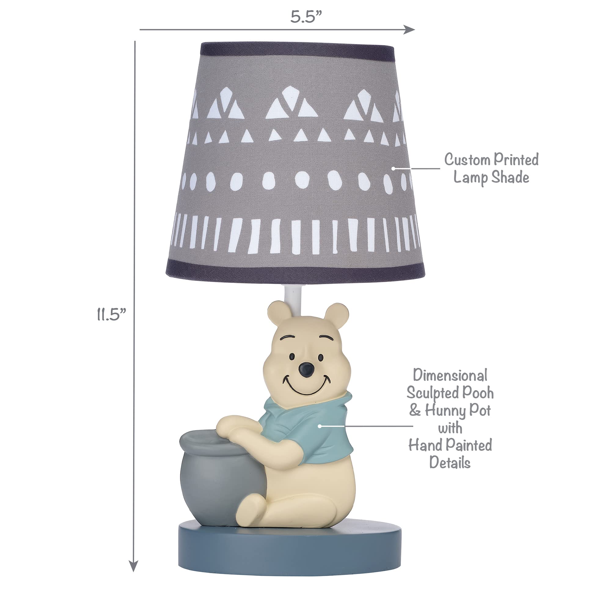 Disney Forever Pooh Lamp With Shade & Bulb