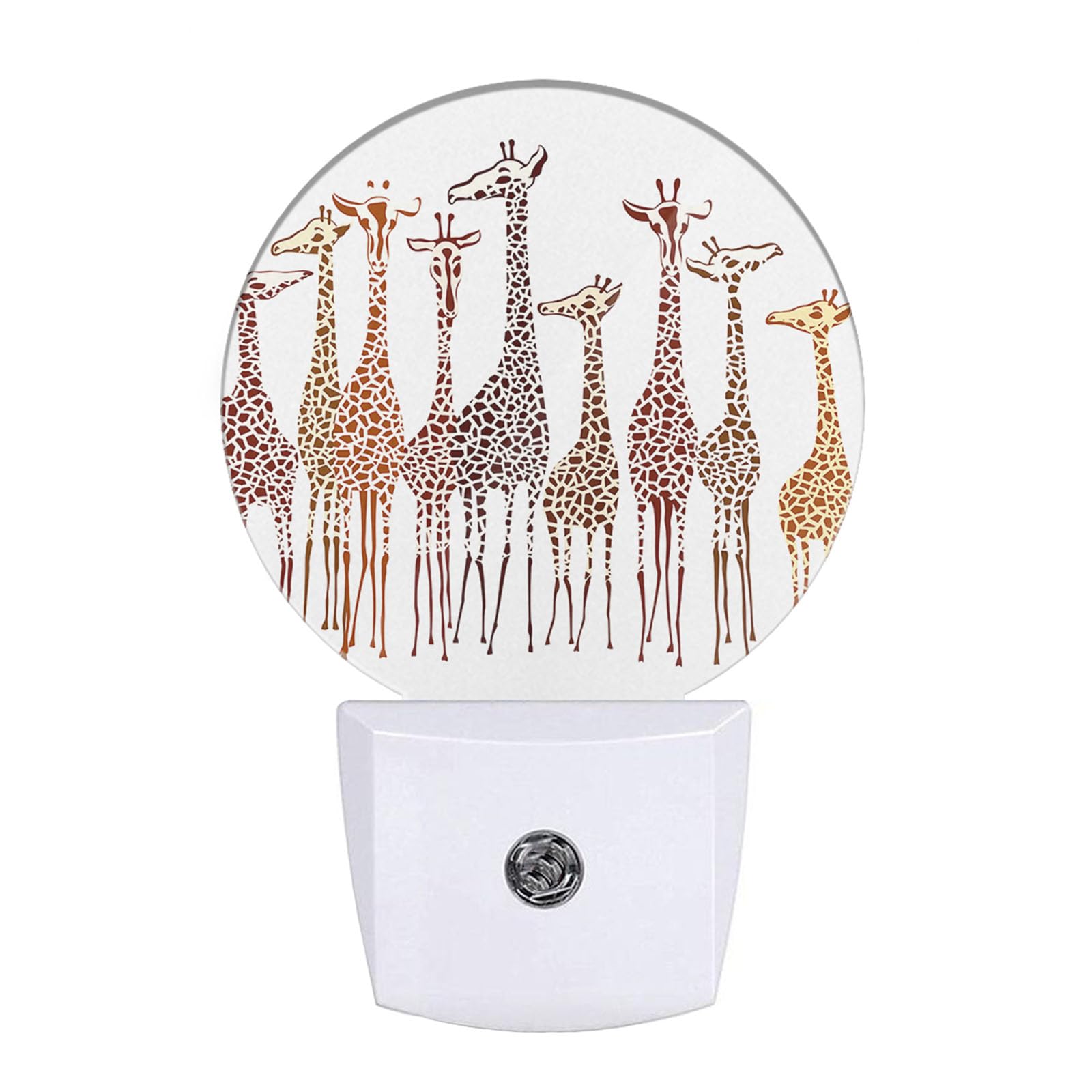 EKOBLA Giraffe Night Lights Plug into Wall Funny Animal LED Dusk to Dawn Night Lamp Auto Sensor for Home Indoor Bathroom Hallway