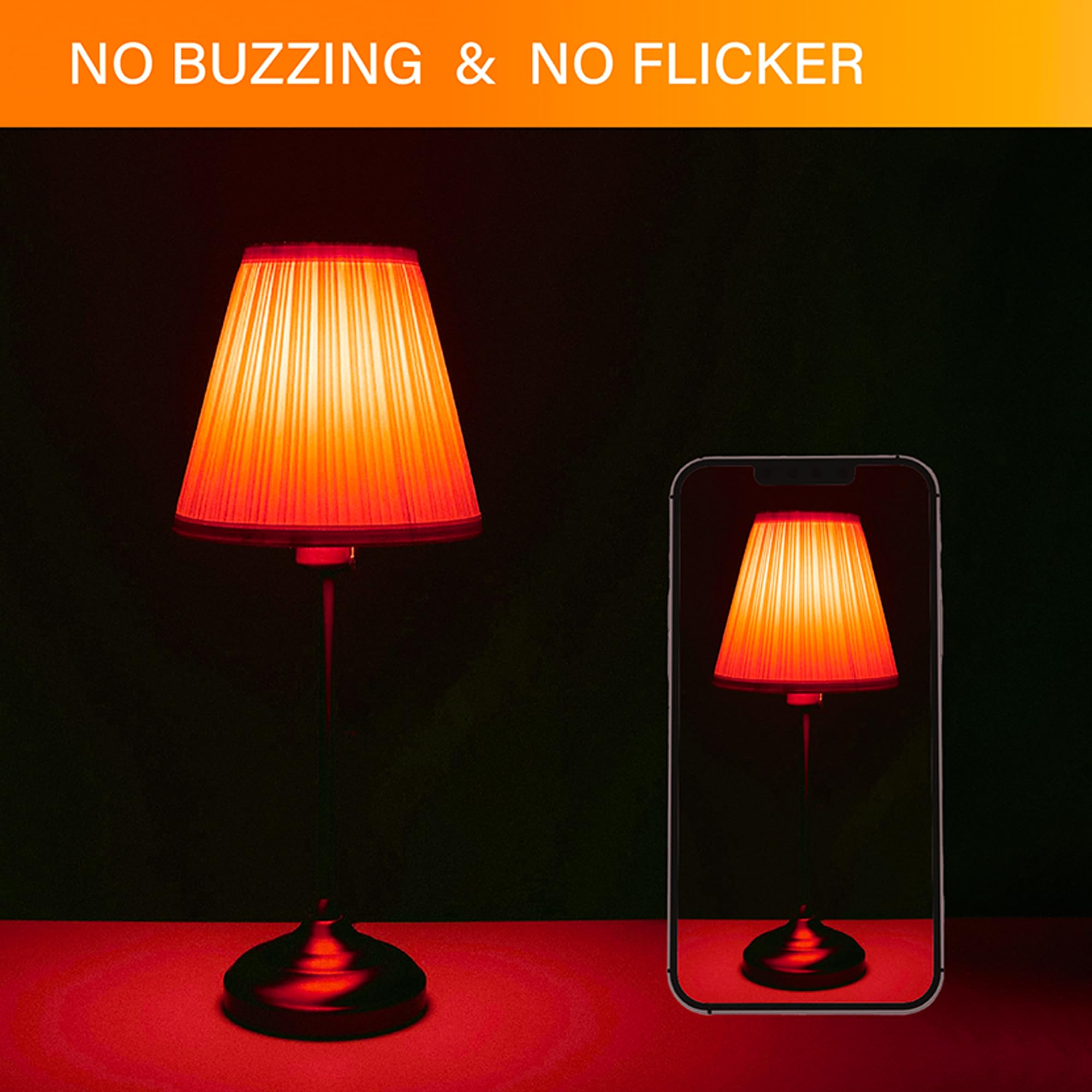 Whfialux A19 Edison Led Red Filament Light Bulbs, 4W, Colored Glass, E26 Base, Indoor/Outdoor, Porch, Decoration, Party, Holiday