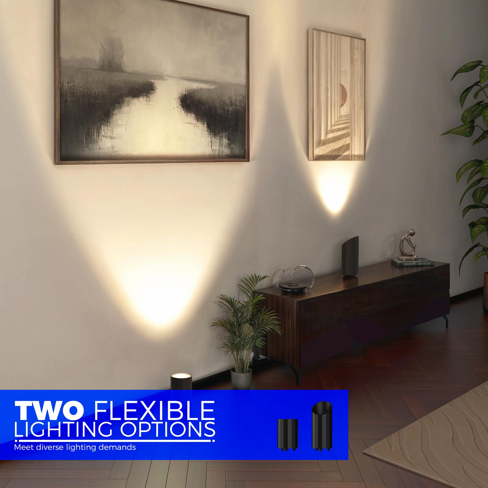 Barrina Uplighting Indoor Spotlight, 2700K E26 Bulb, 2 In 1 Detachable Tree Up Lights Floor Can Light, Spotlights For Indoor Pla