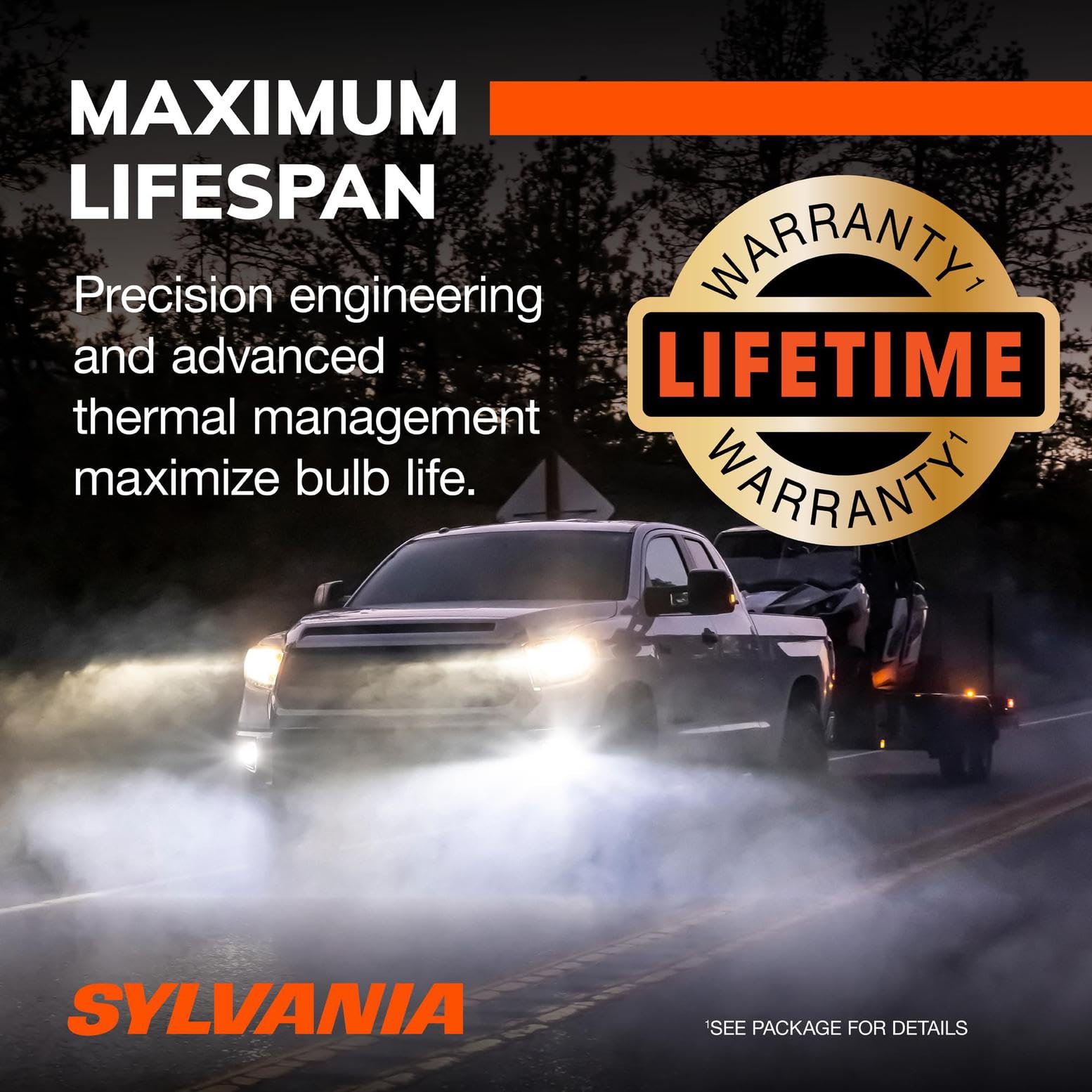 SYLVANIA 9003 LED Fog Light Bulbs - 6000k Cool White - No Polarity - Off Road Upgrade for Cars and Trucks