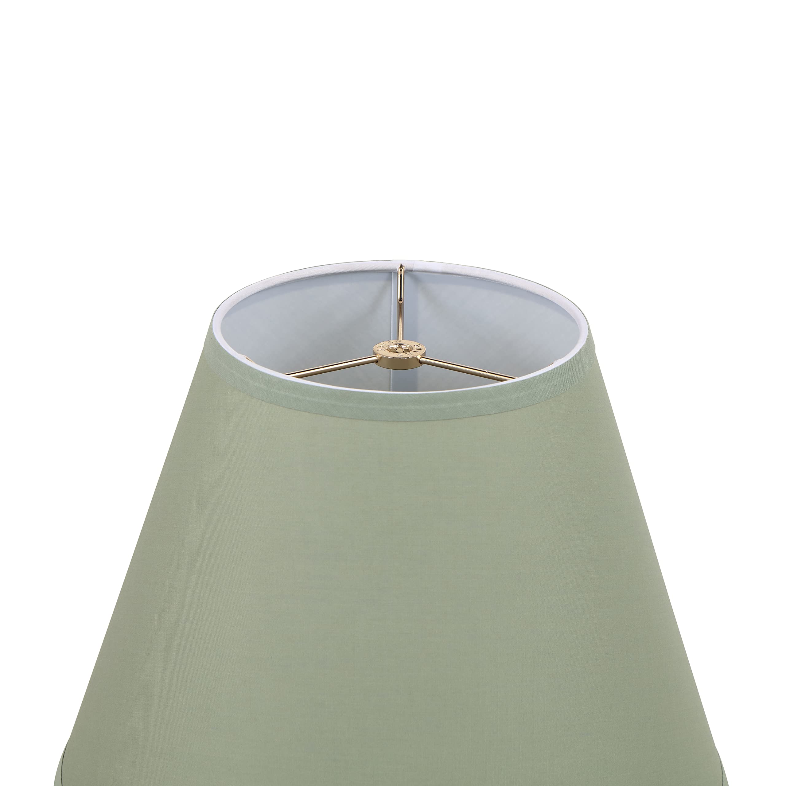 Aspen Creative 32071, Hardback Empire Transitional Spider Celadon Lamp Shade, 7&quot; Top X 13&quot; Bottom X 10&quot; Slant