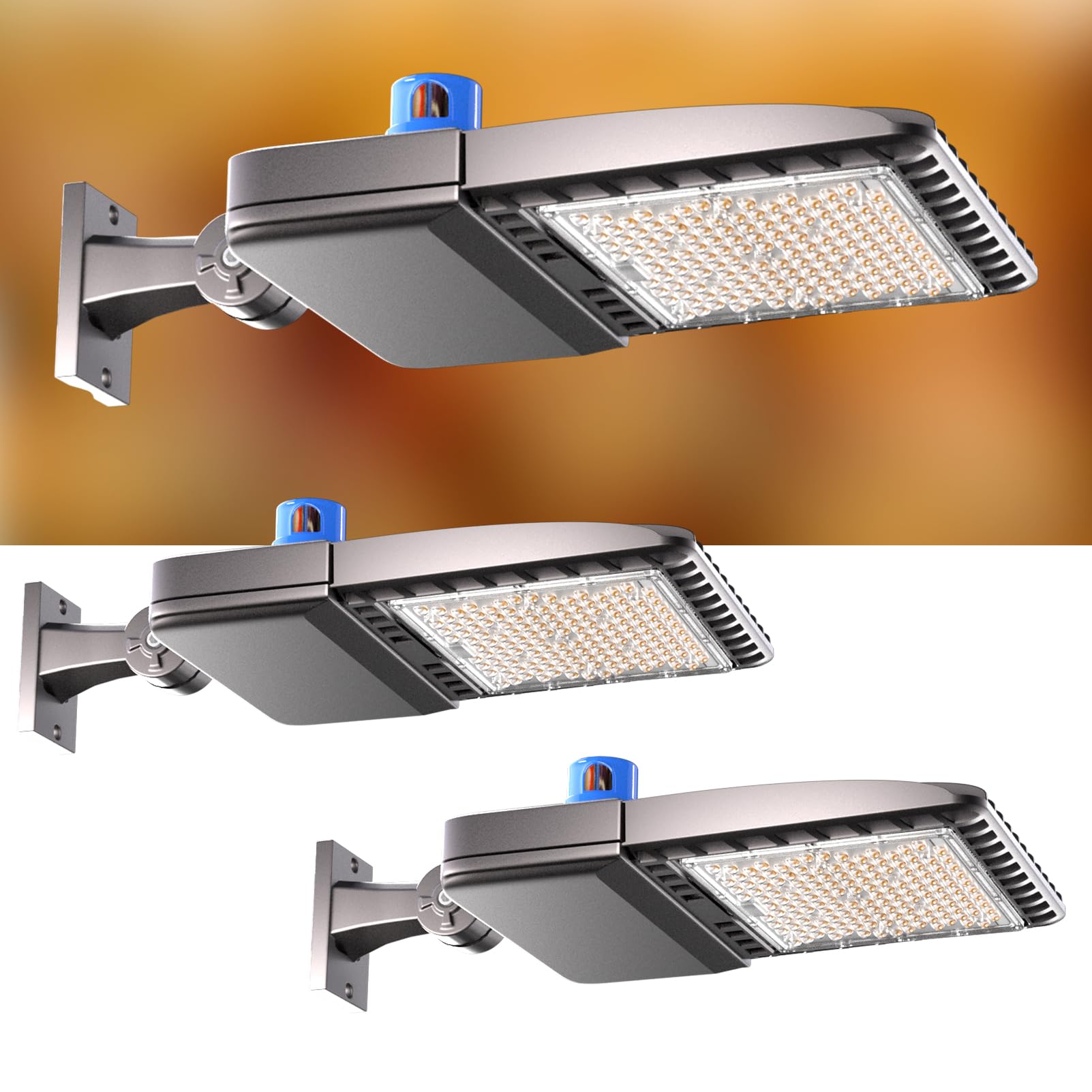 ACOHOOK 150W LED Parking Lot Light 37500lm (Eqv 600W HID HPS) Arm Mount LED Pole Light IP65 5000K ETL Listed Commercial Area Lig