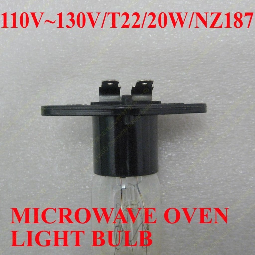 WSDCN.COM Microwave Oven Light Bulb - 2 Pack, 125V 20W Globe Lamp, Ideal Replacement for Kitchen Appliances