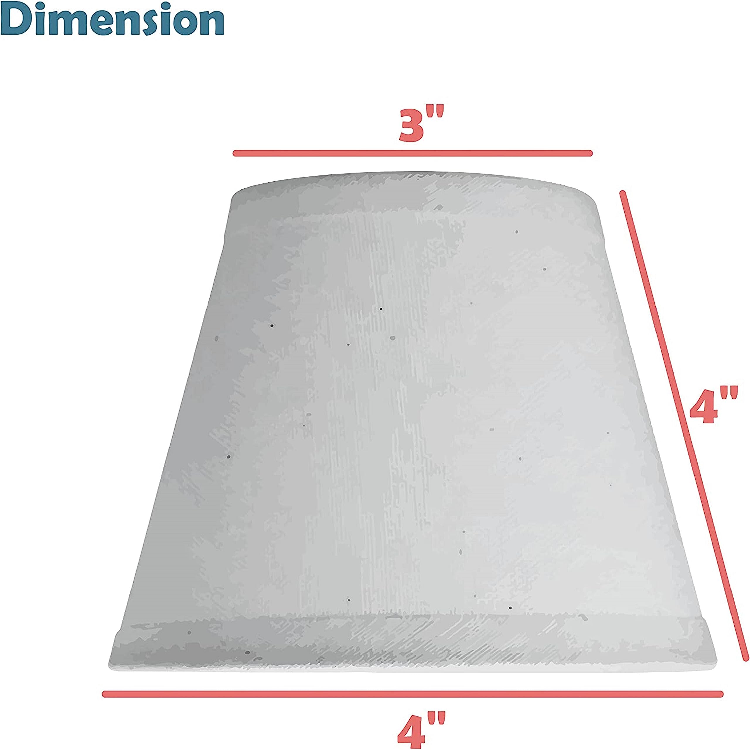 Aspen Creative 32719-2A, Empire Clip-On Chandelier Lamp Shade, White, 3&quot; Top X 4&quot; Bottom X 4&quot; Slant Height, Set Of 2