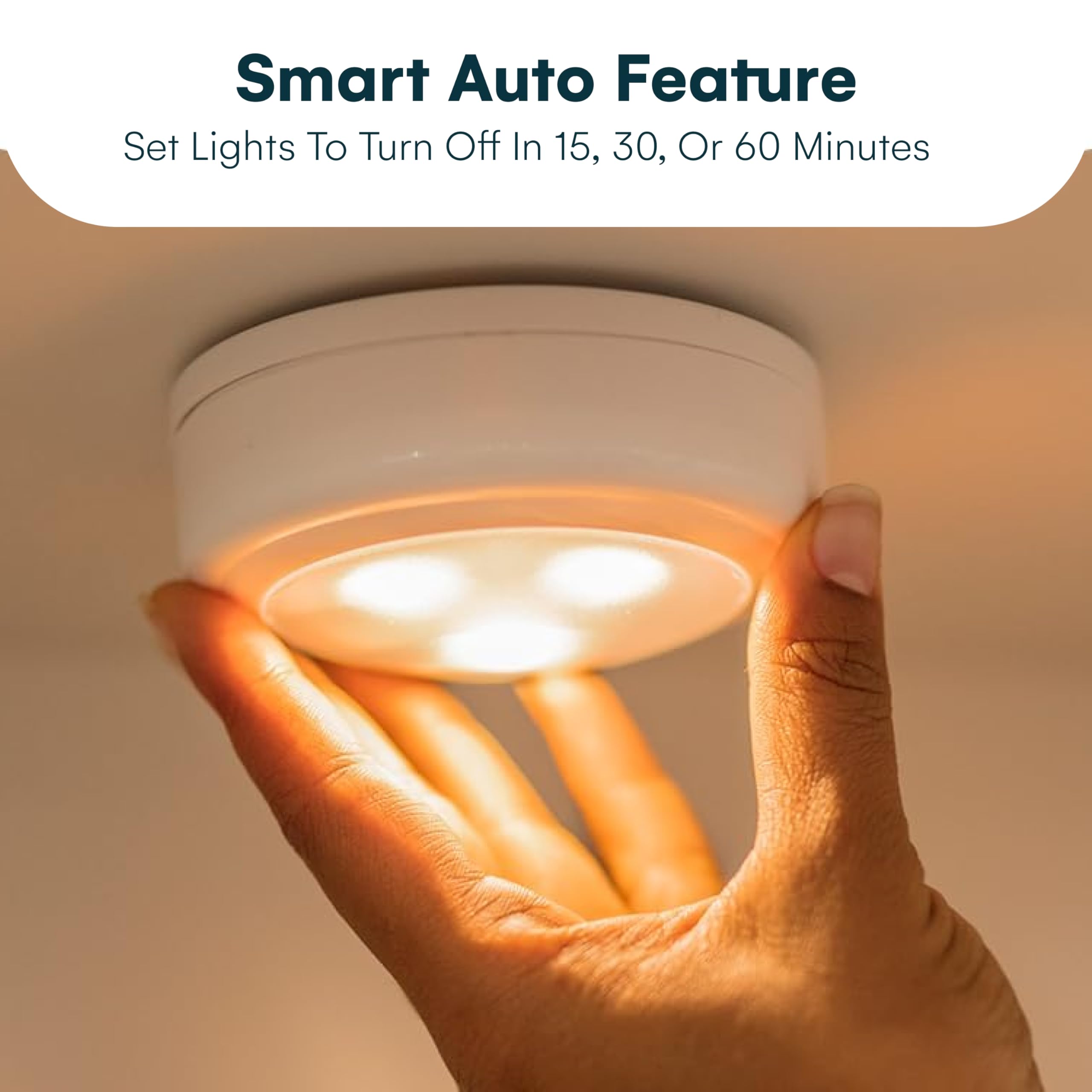 Brilliant Evolution Wireless LED Puck Light 3 Pack - White, Remote Control, Battery Powered, Under Cabinet & Closet Lighting