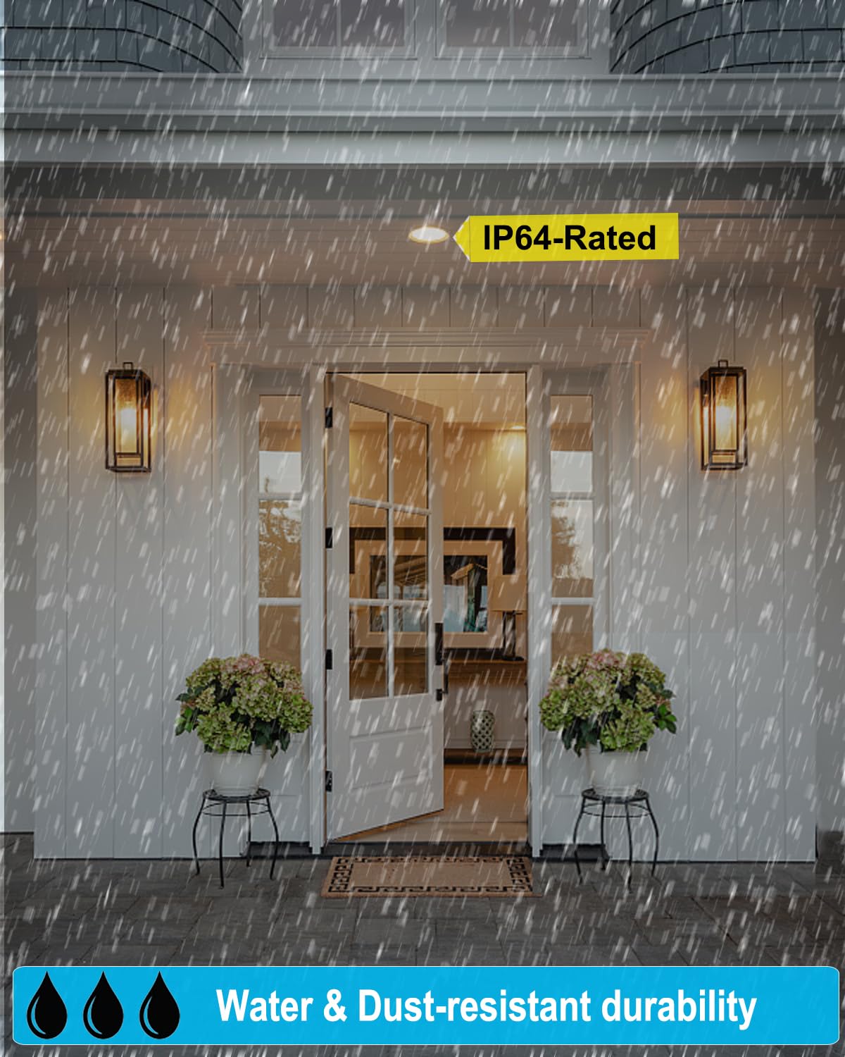 Youtime Par38 Flood Light Bulbs Outdoor/Indoor 5000K Daylight,15W(150W Equivalent) Led Bulb Waterproof Spot Light Bulb, Dimmable