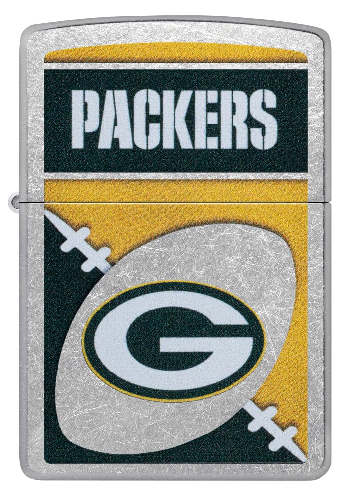 Zippo Nfl Green Bay Packers Street Chrome Pocket Lighter