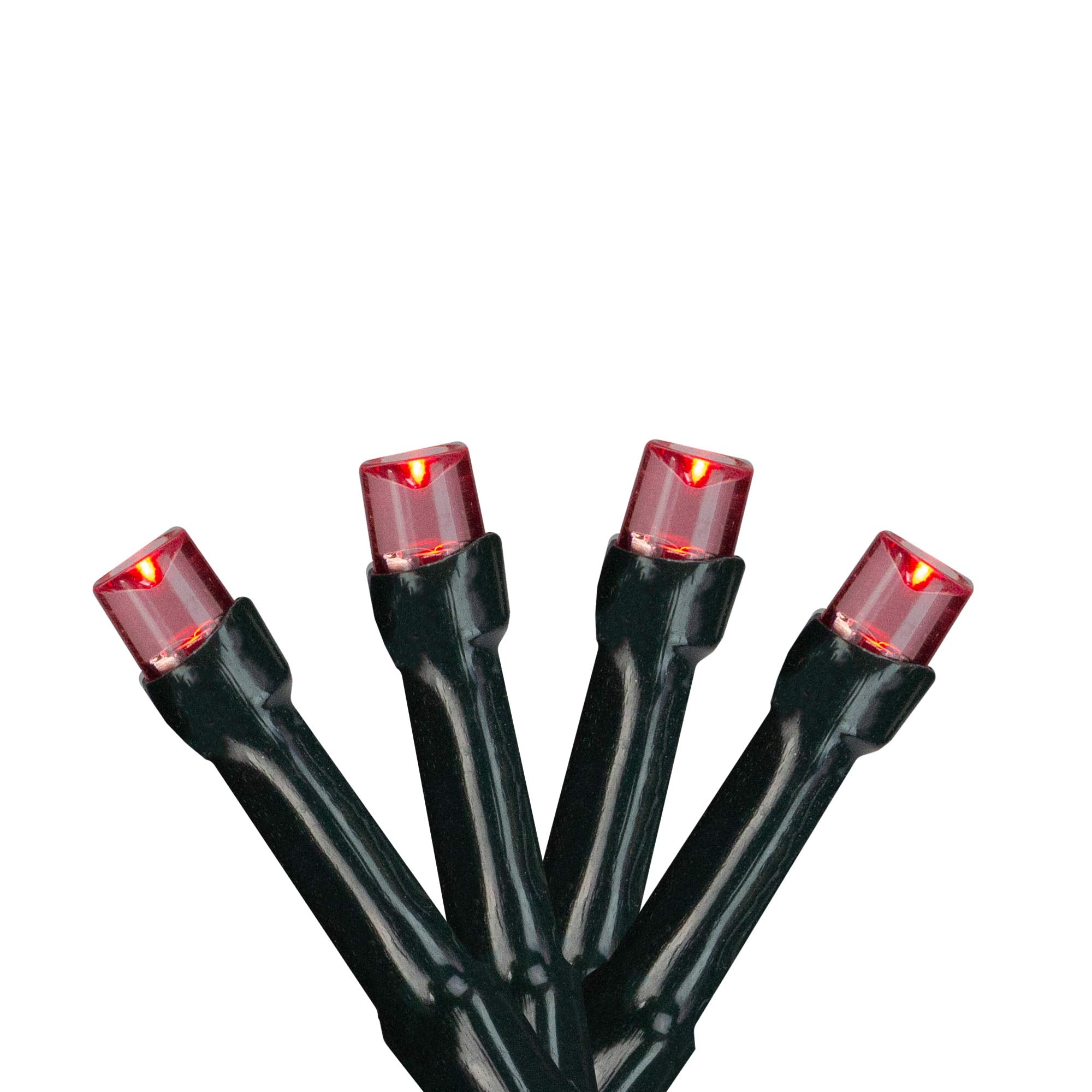 Northlight LED Christmas Lights - 20ct - Battery Operated - 9.5 Green Wire - Red - Model 32604606