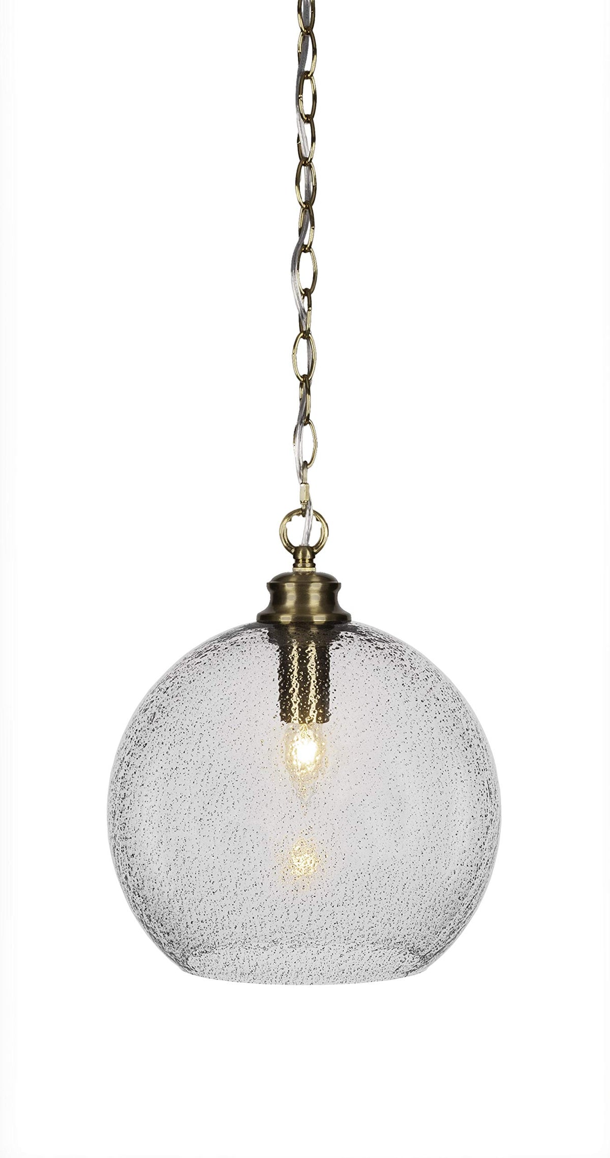 Toltec Lighting Kimbro 1 Light Pendant in New Age Brass (91-NAB-4372)