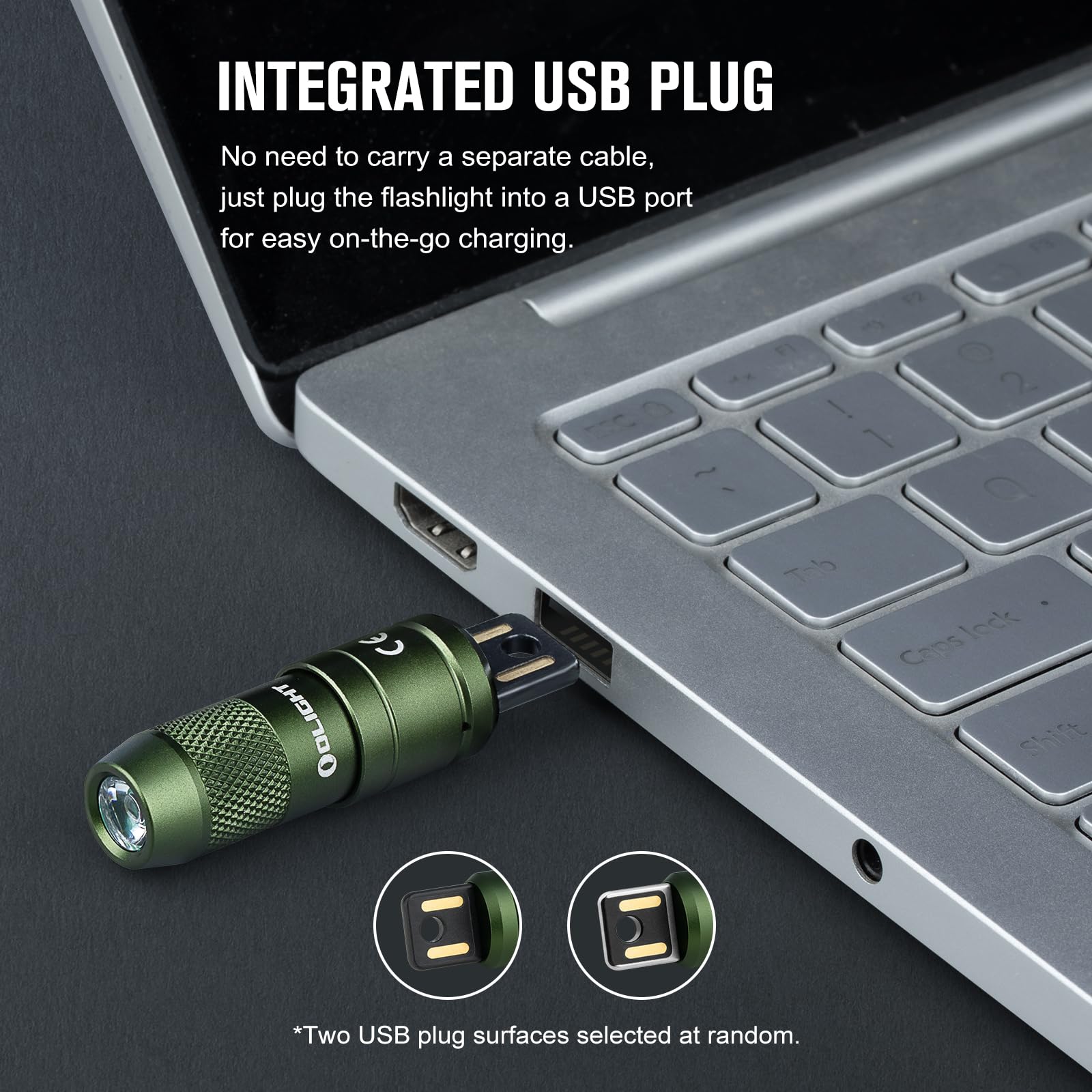 Olight Imini 2 Edc Rechargeable Keychain Flashlight, 50 Lumens Compact And Portable Mini Led Keyring Lights With Built-In Battery Ideal For Everyday Carry And Emergencies (Od Green)