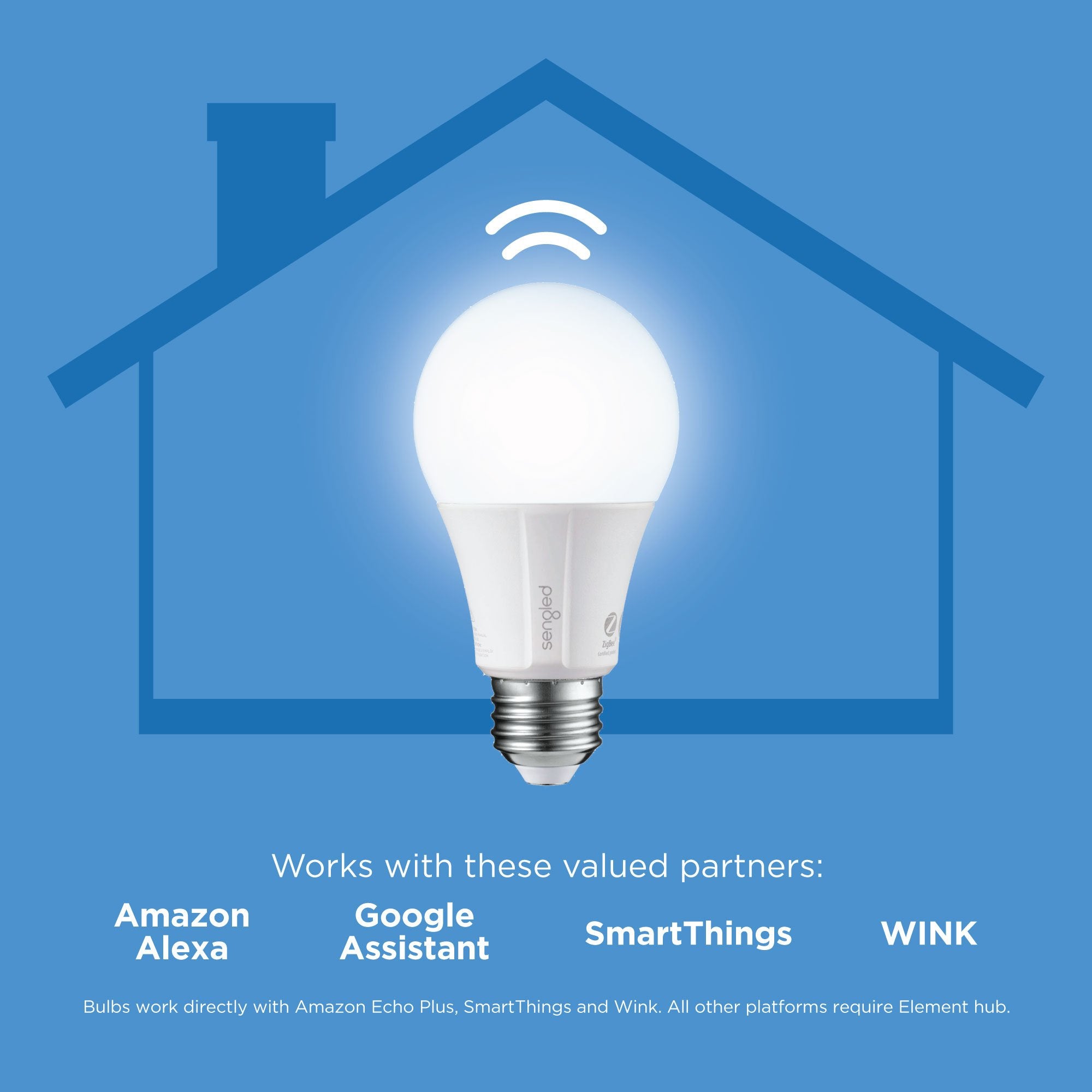 Sengled Zigbee Smart Light Bulbs, Daylight 60W Equivalent, 8 Pack, Works with SmartThings & Echo, Voice Control, E11-G14